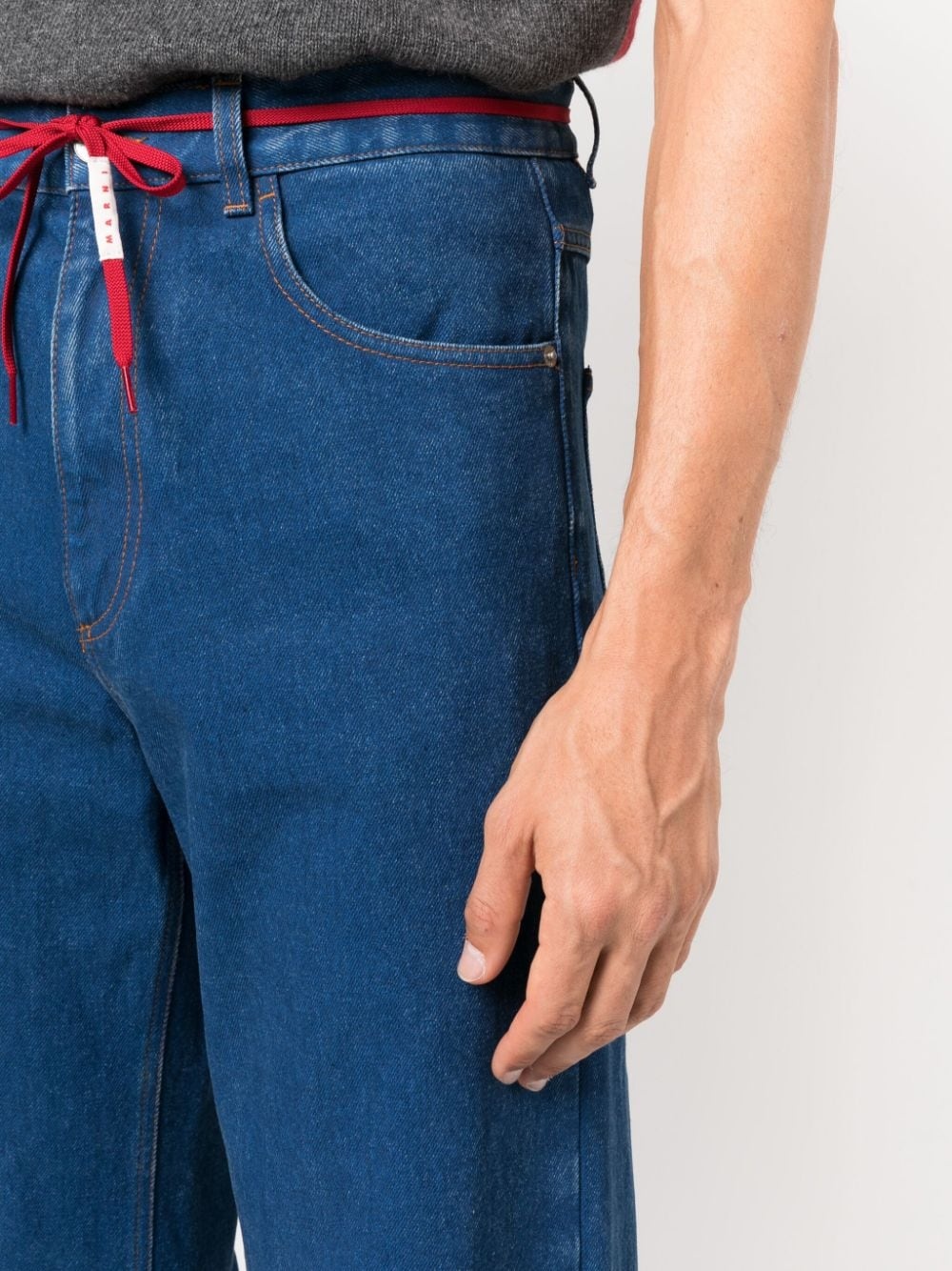 mid-rise wide-leg jeans - 5