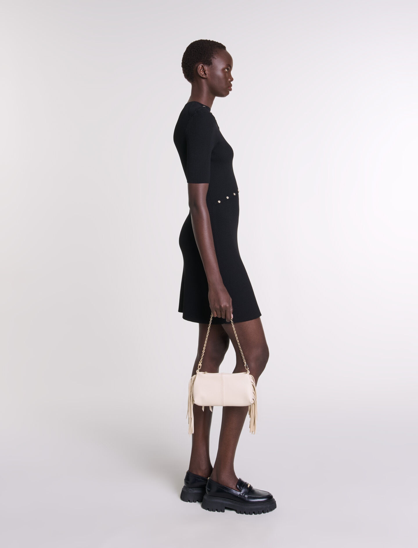 Dress in ribbed knit - 3
