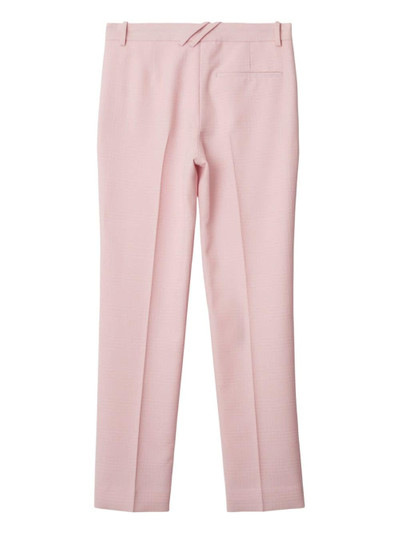 Burberry pressed-crease wool tailored trousers outlook