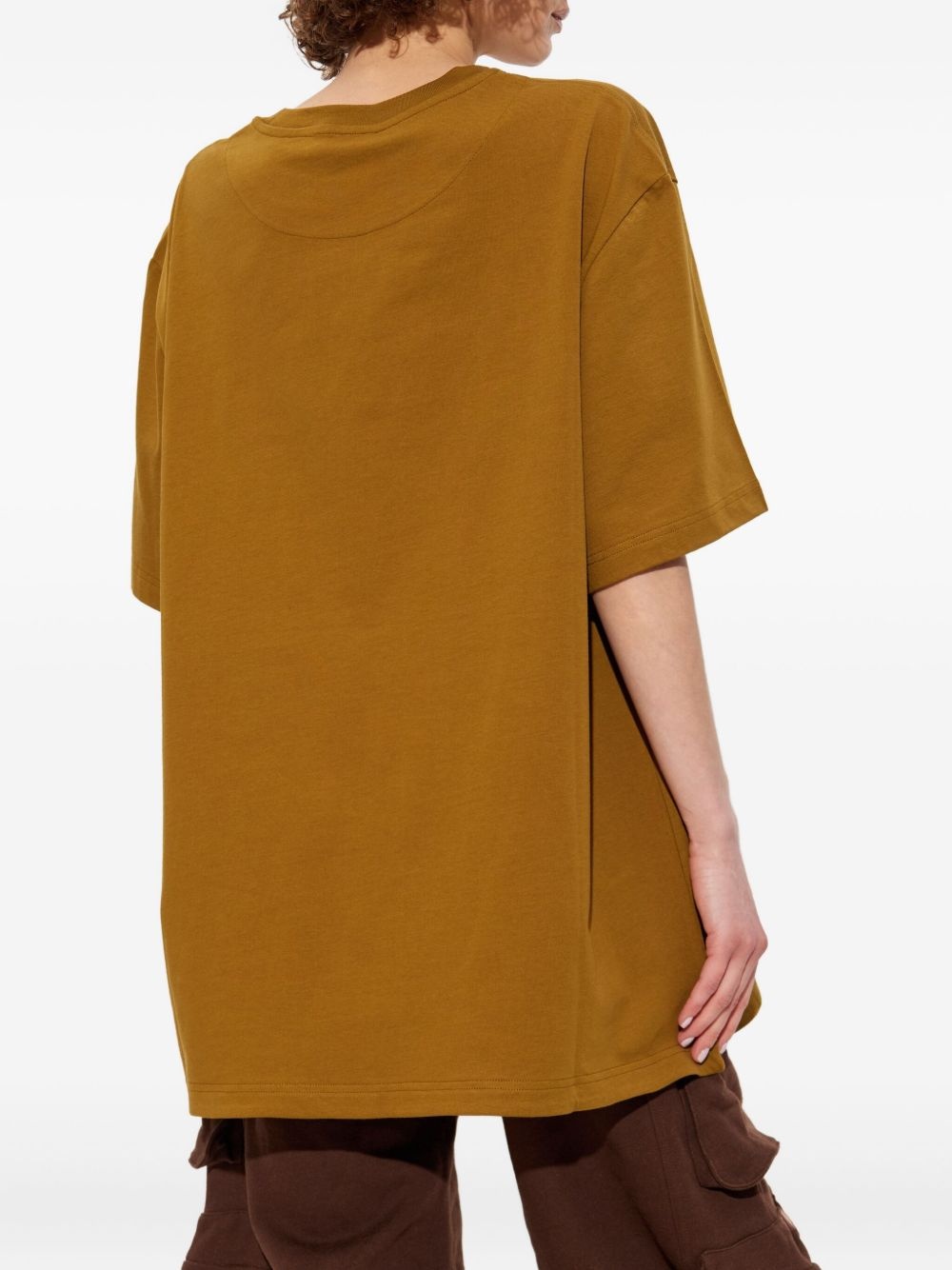 embroidered side-slit T-shirt - 4