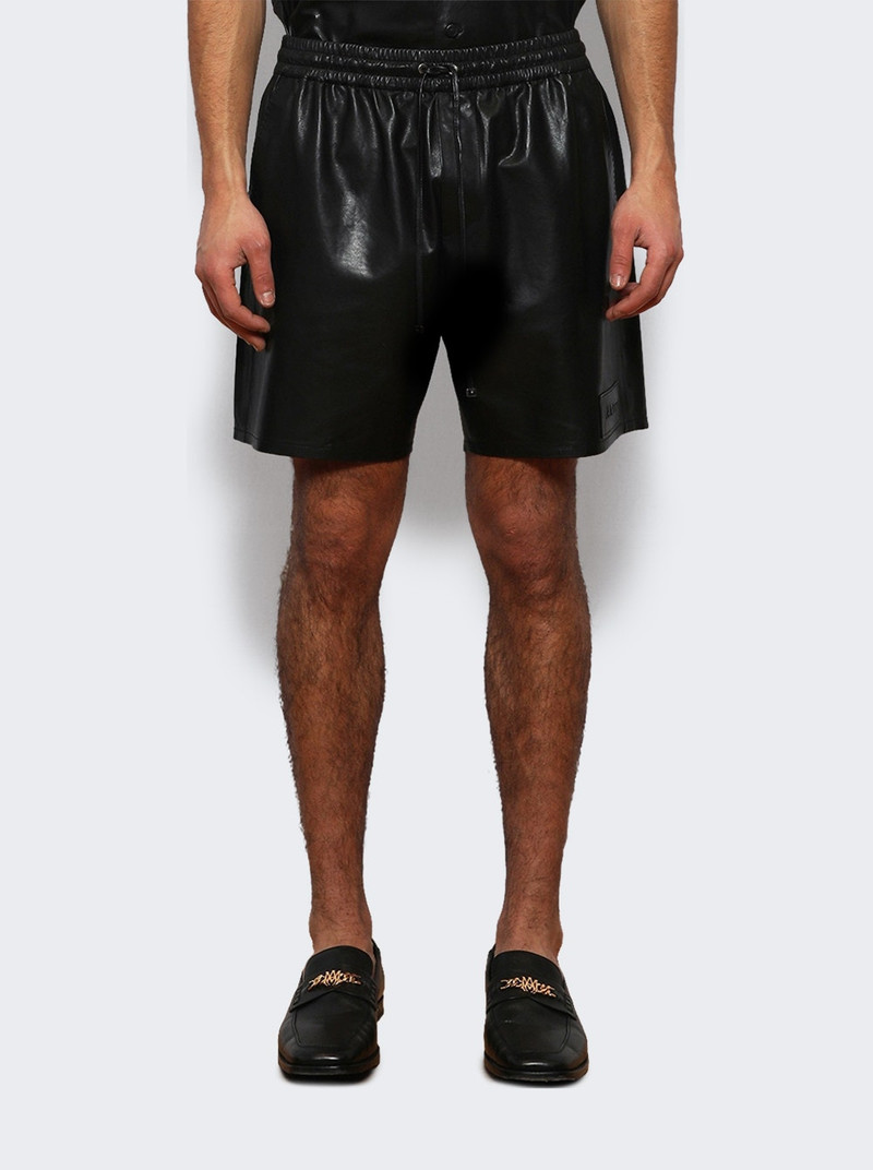 AMIRI Lightweight Leather Short Black outlook