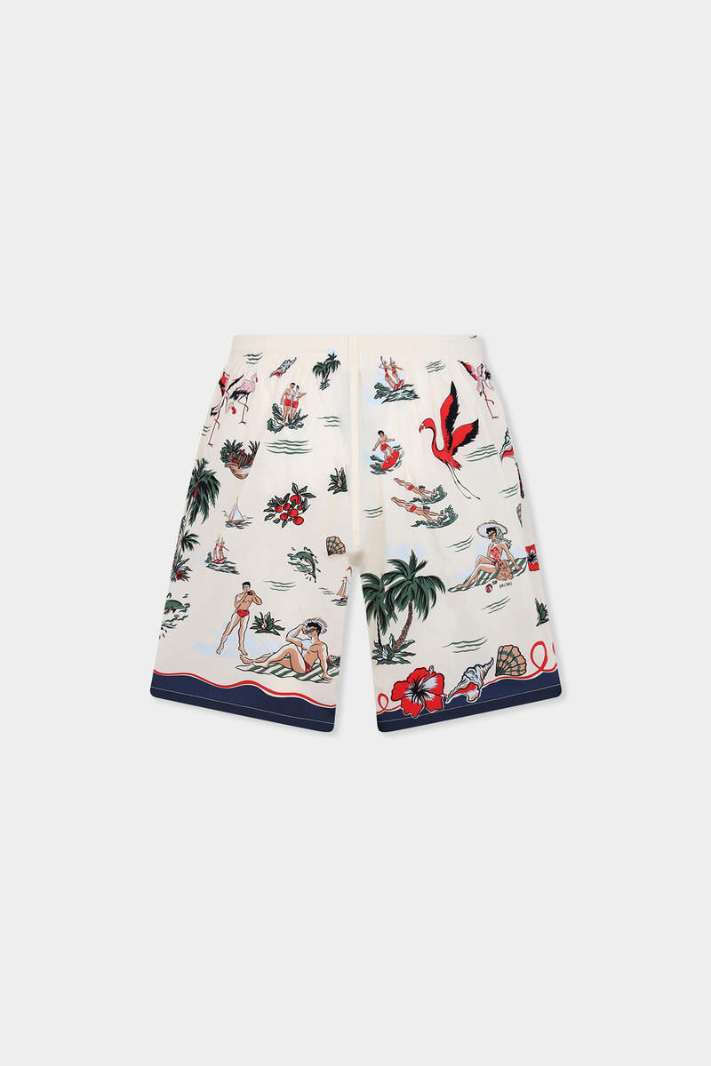 DSQUARED2 ALOHA SOUVENIR MIDI SWIM BOXER outlook