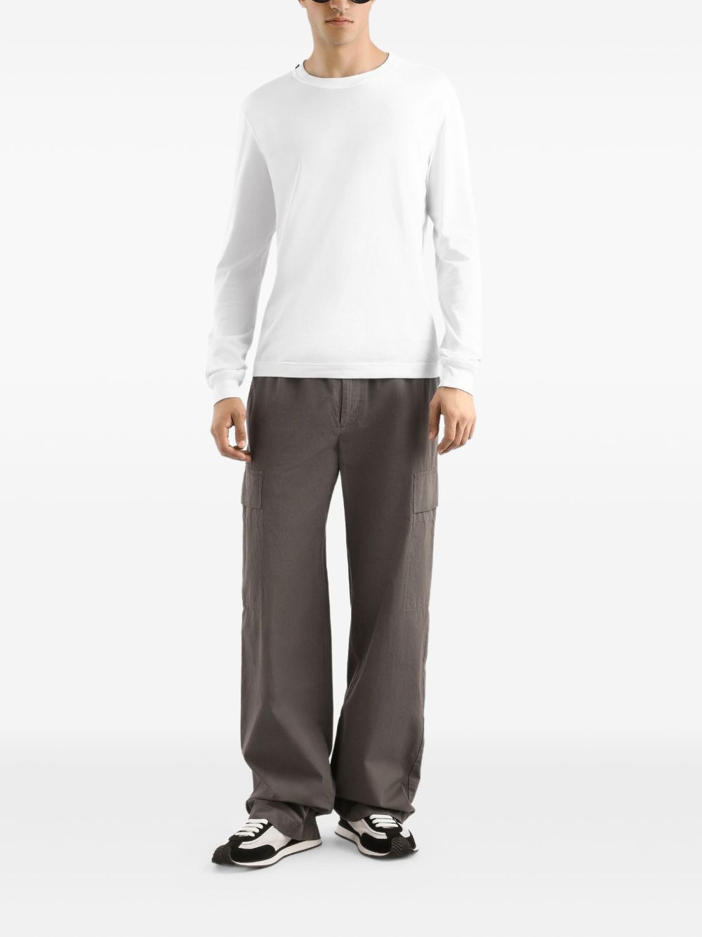 long-sleeve cotton T-shirt - 2