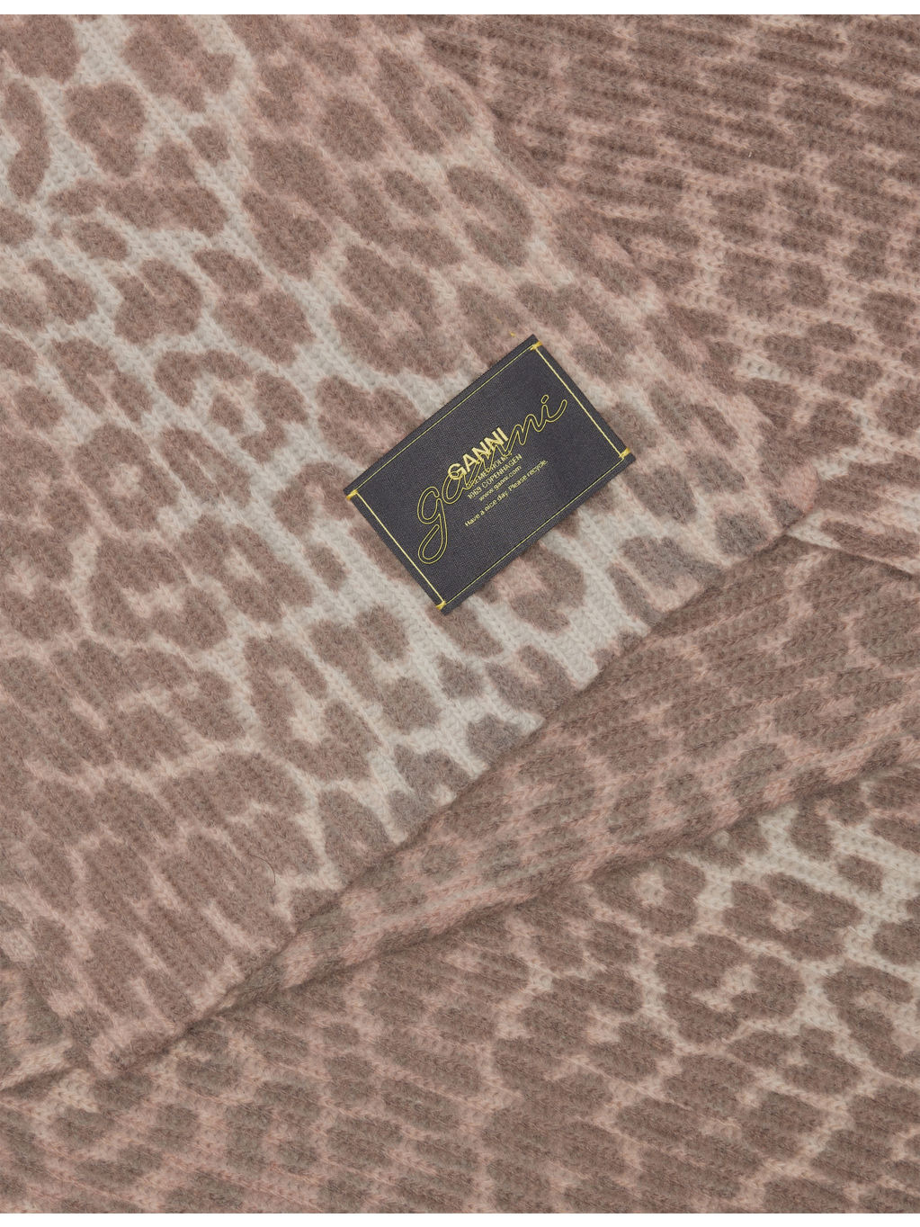 Leopard-Print Stretch Wool-Blend Scarf - 3