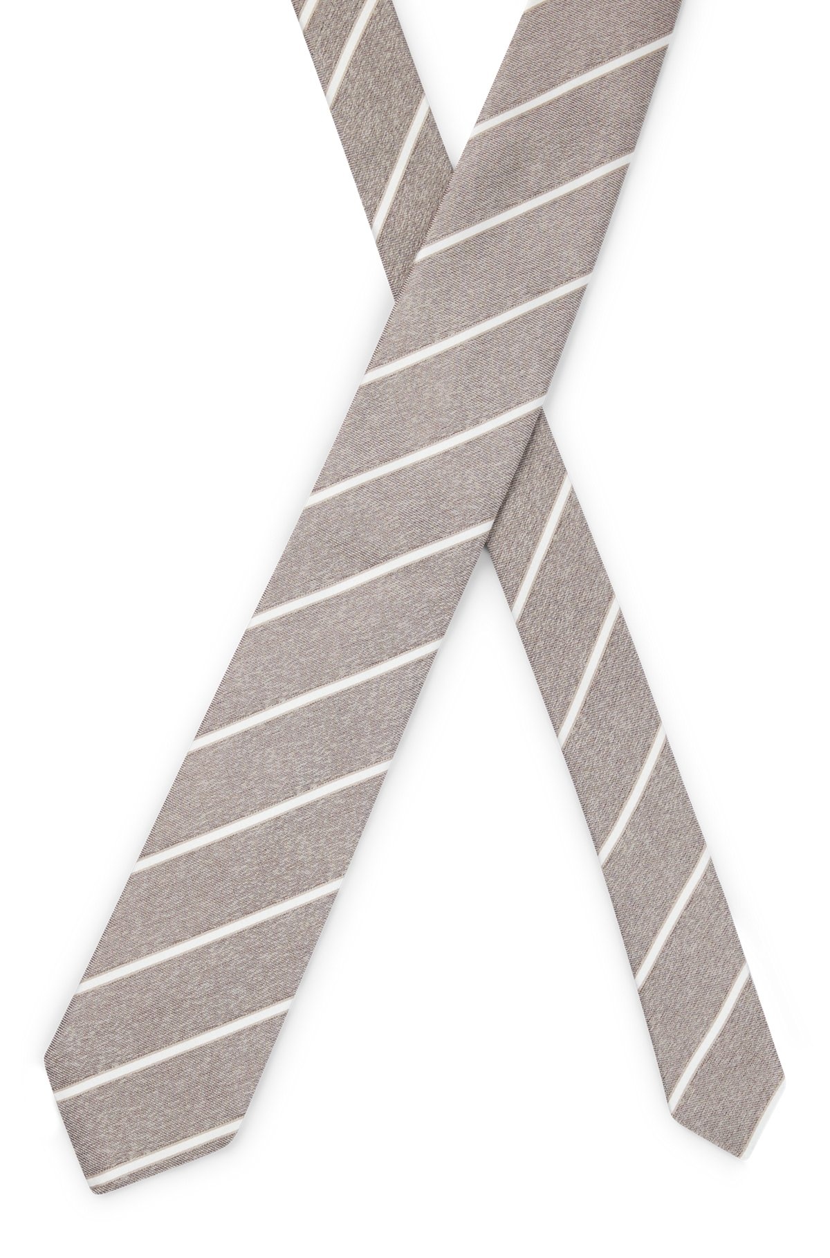 STRIPED TIE IN ITALIAN-MADE SILK - 4