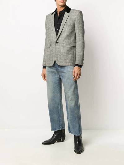 SAINT LAURENT single-breasted blazer outlook