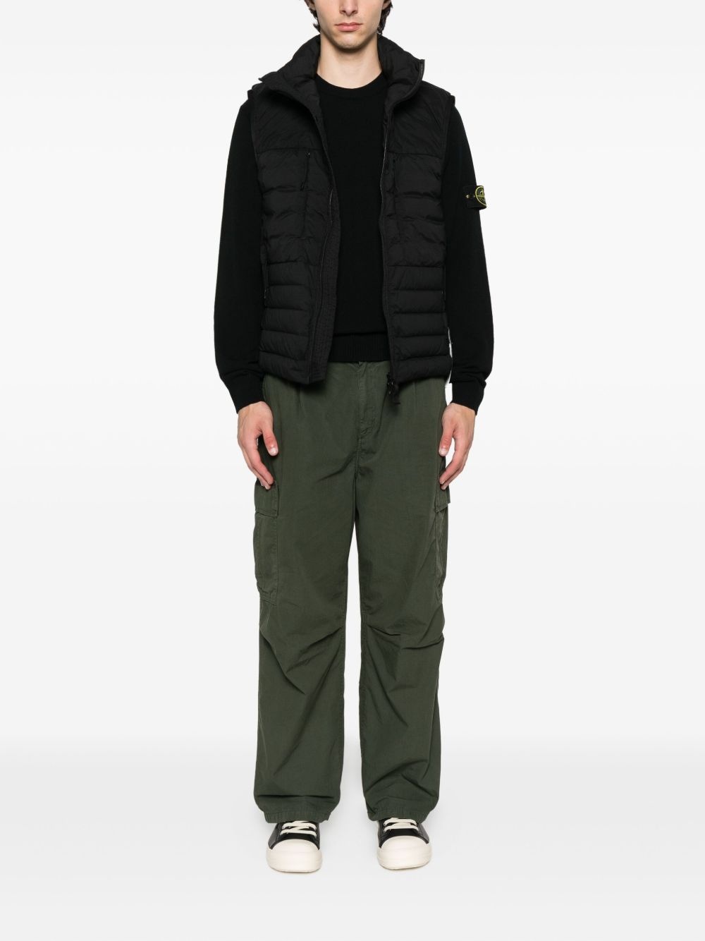 quilted high-neck vest - 2