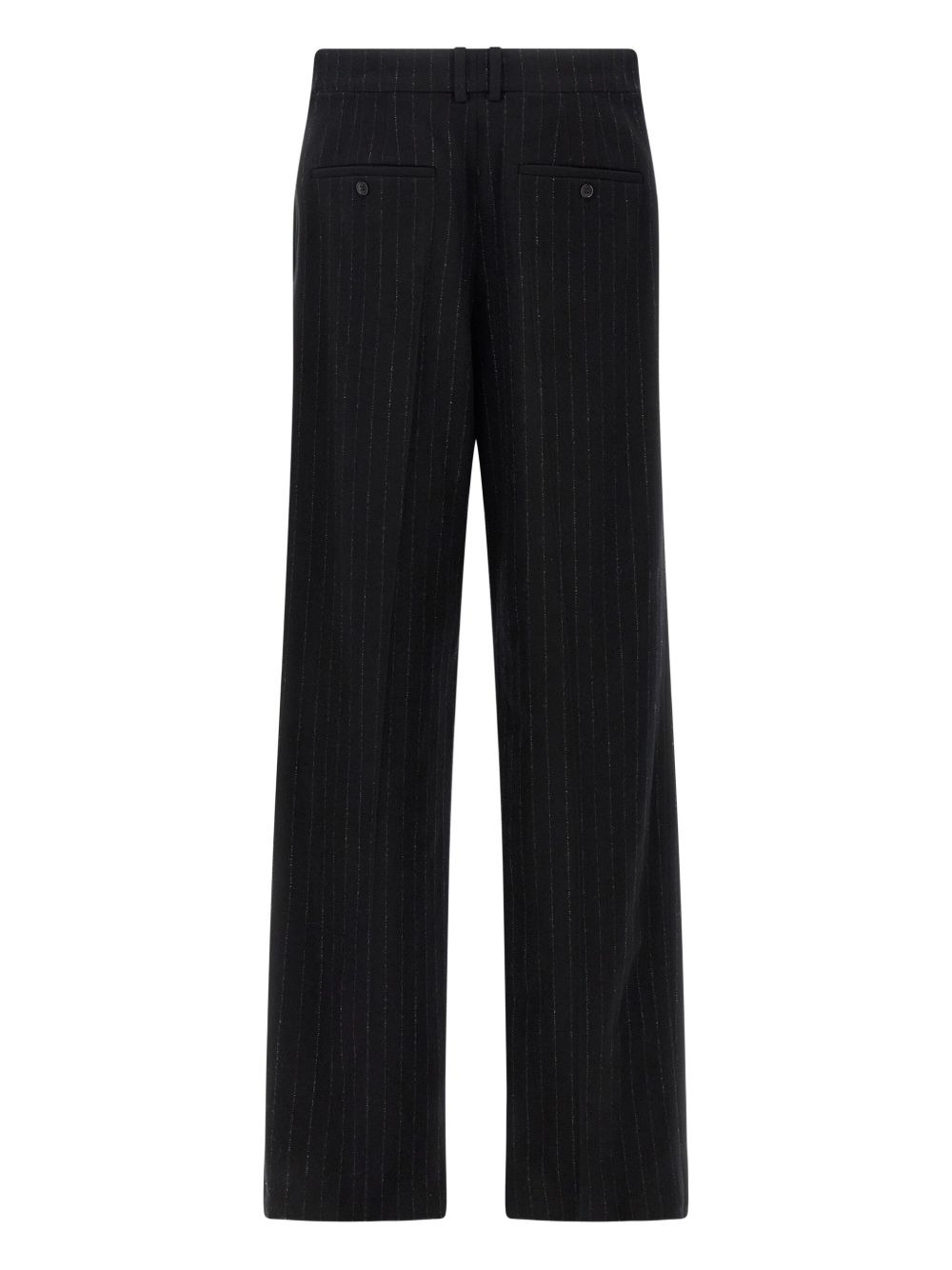 pinstripe-pattern wool-cashmere blend trousers - 2