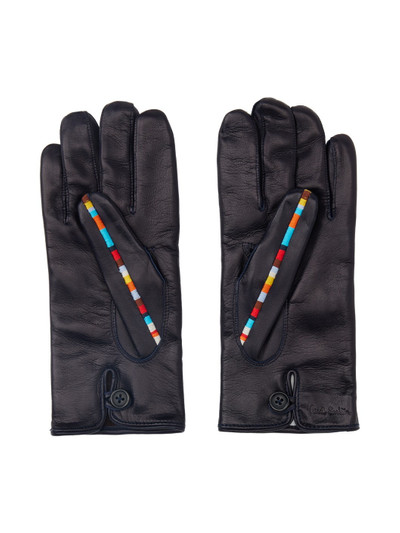 Paul Smith Navy Signature Stripe Gloves outlook