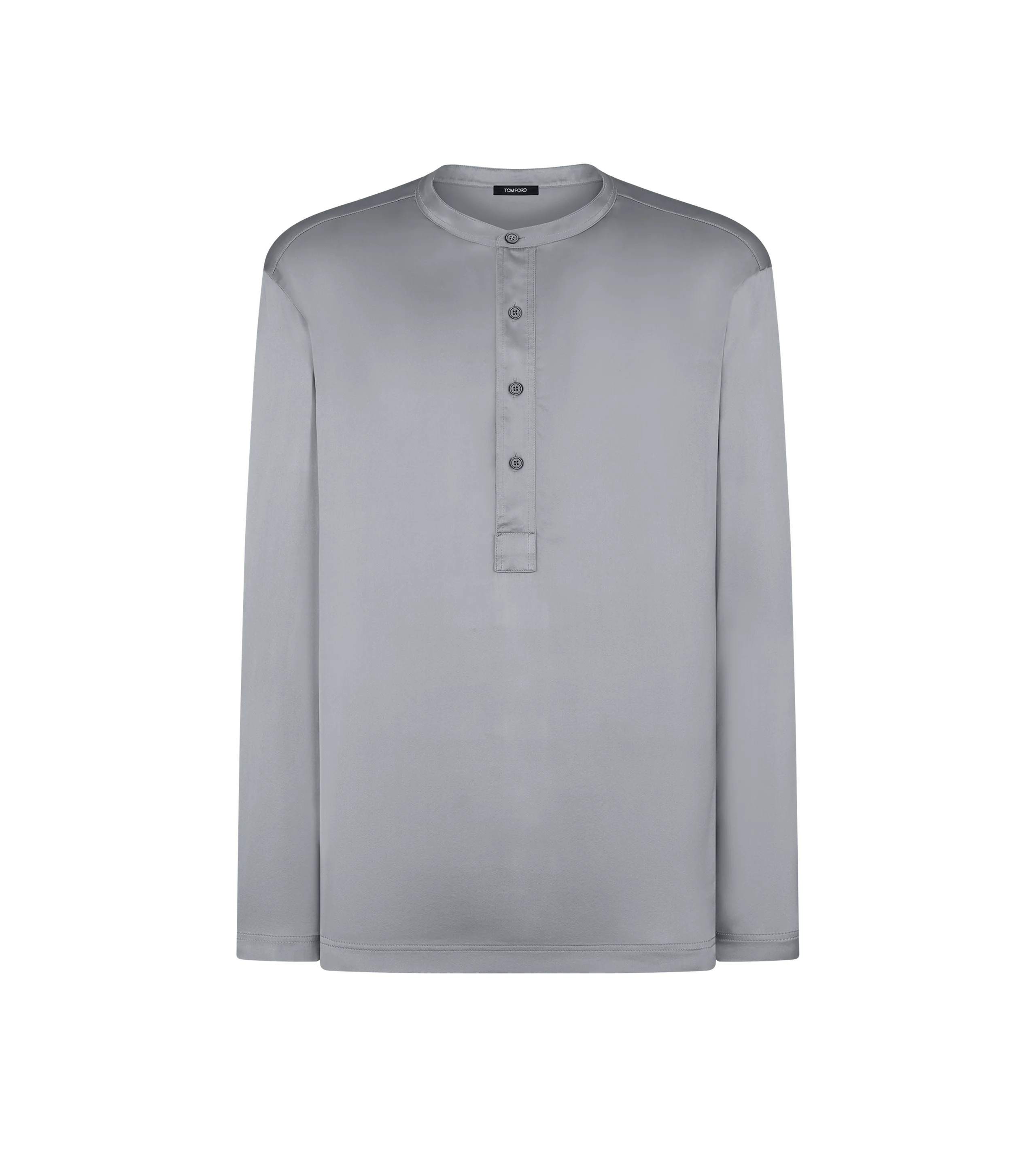 SILK PAJAMA HENLEY - 1