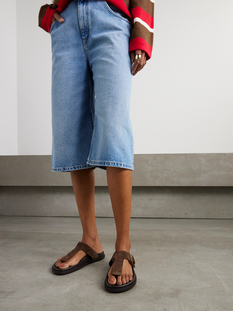 Tod's Buckled Suede Sandals outlook