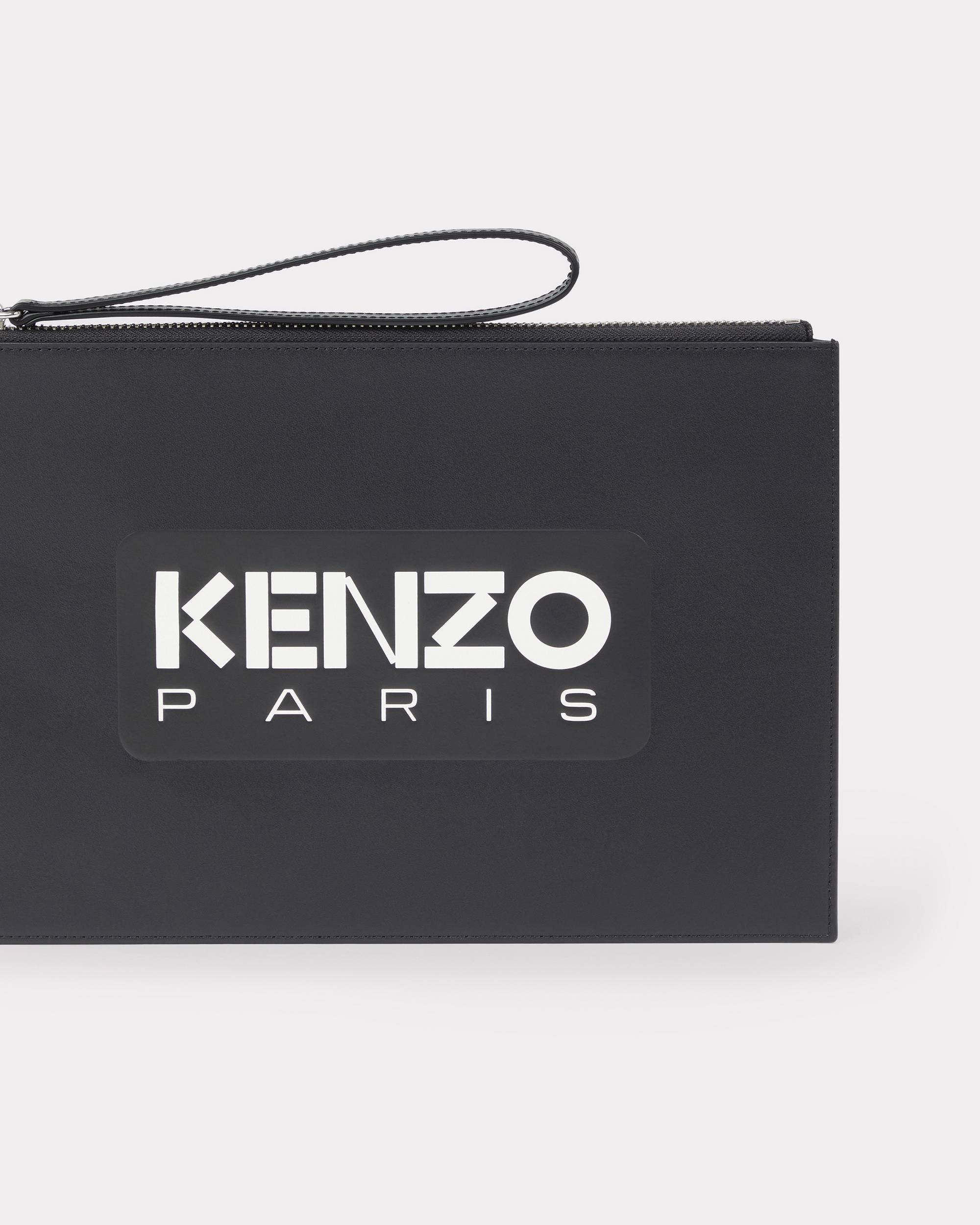 Large 'KENZO Emboss' leather pouch - 3