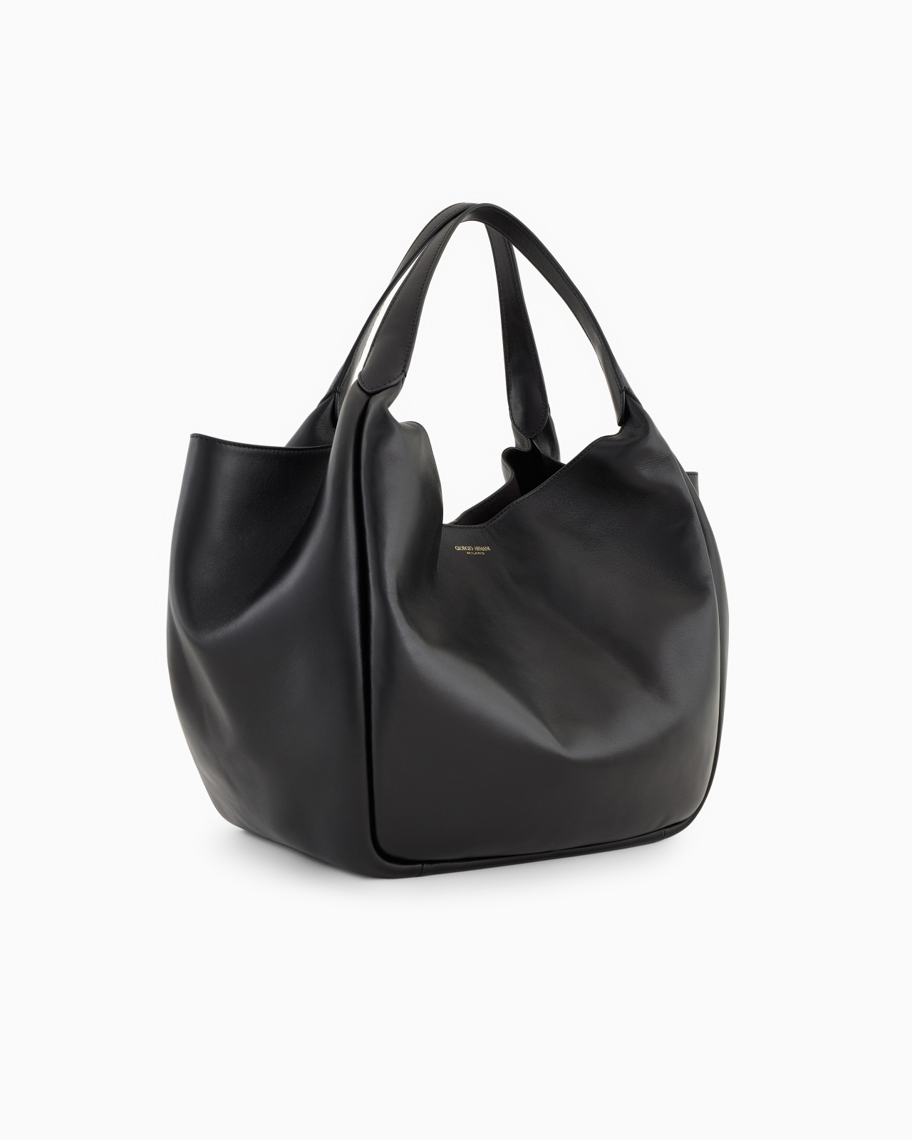 LARGE NAPPA LEATHER HOBO BAG - 2