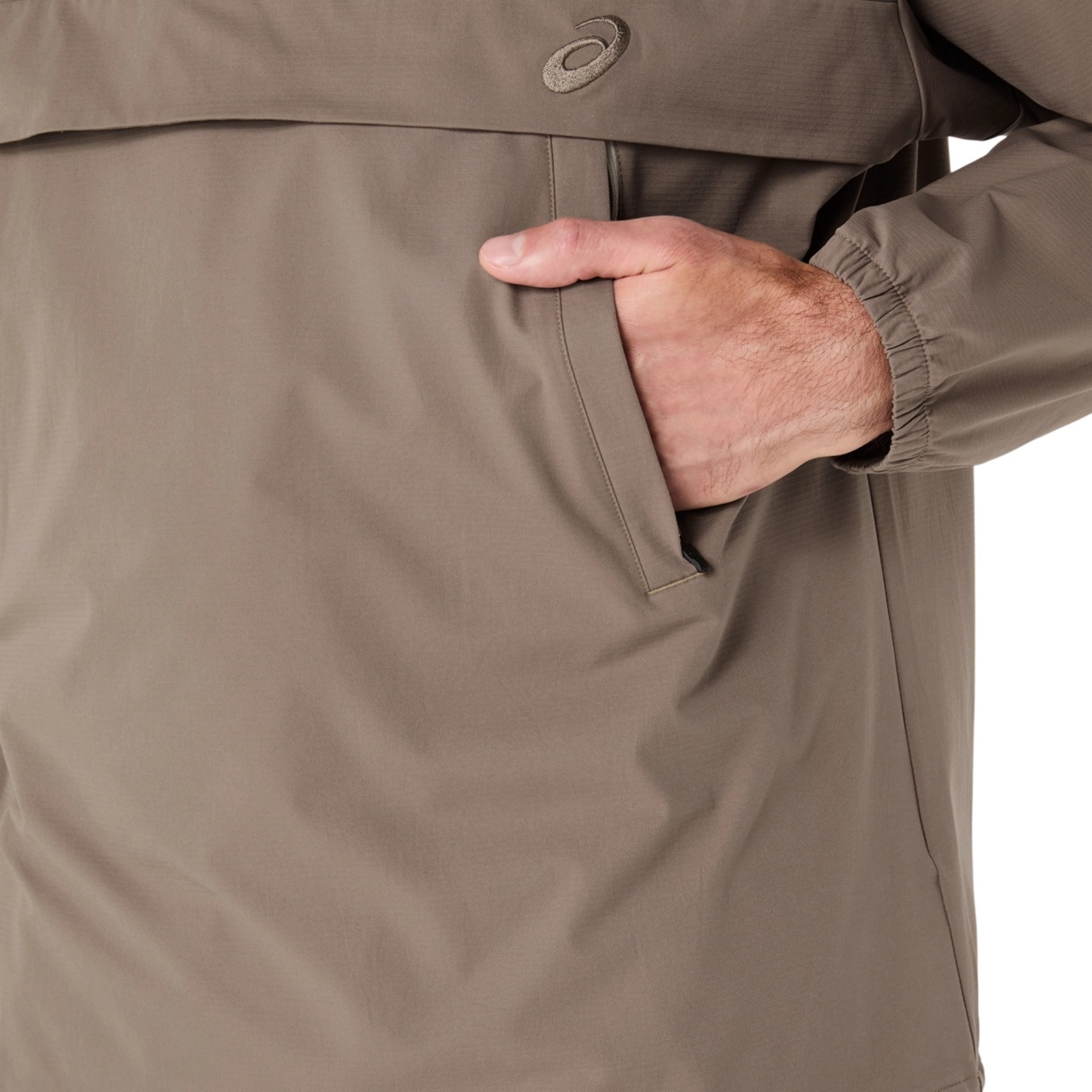 DOUBLE WEAVE RELAXED PULL OVER JACKET - 4