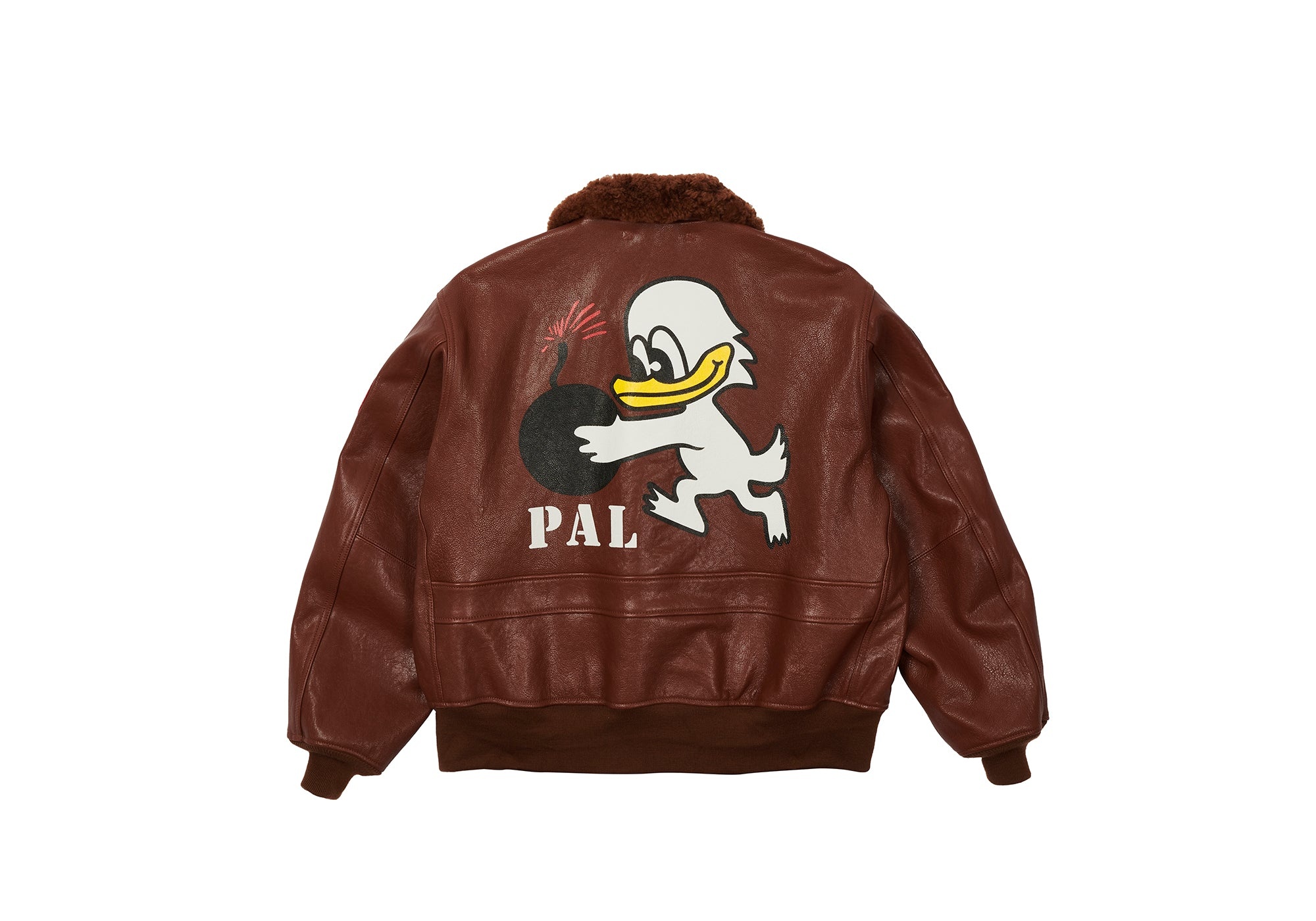 LEATHER FLIGHT JACKET BROWN - 1