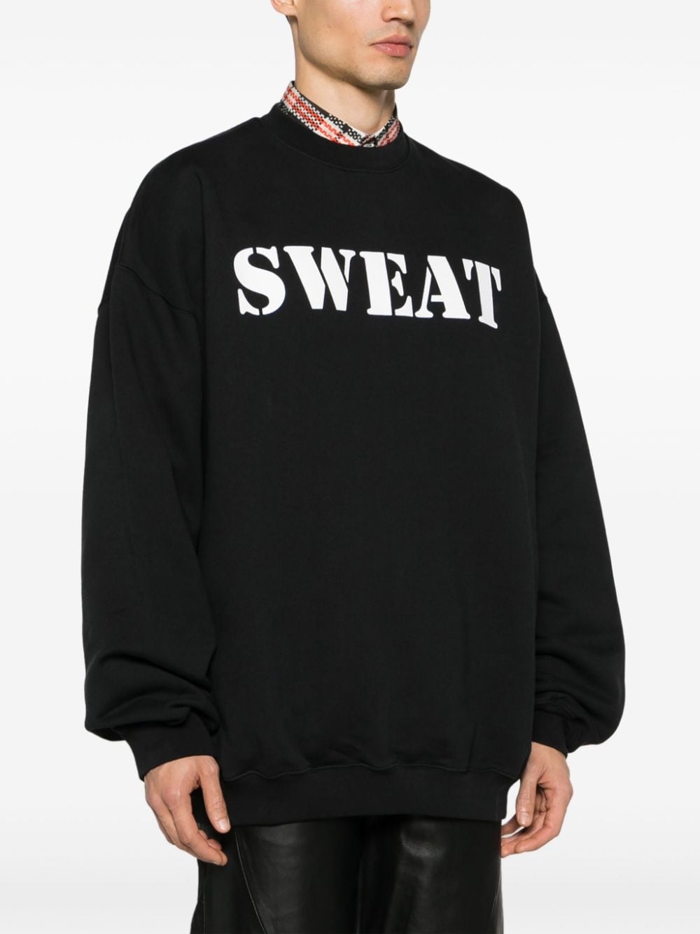Sweat cotton-blend sweatshirt - 4