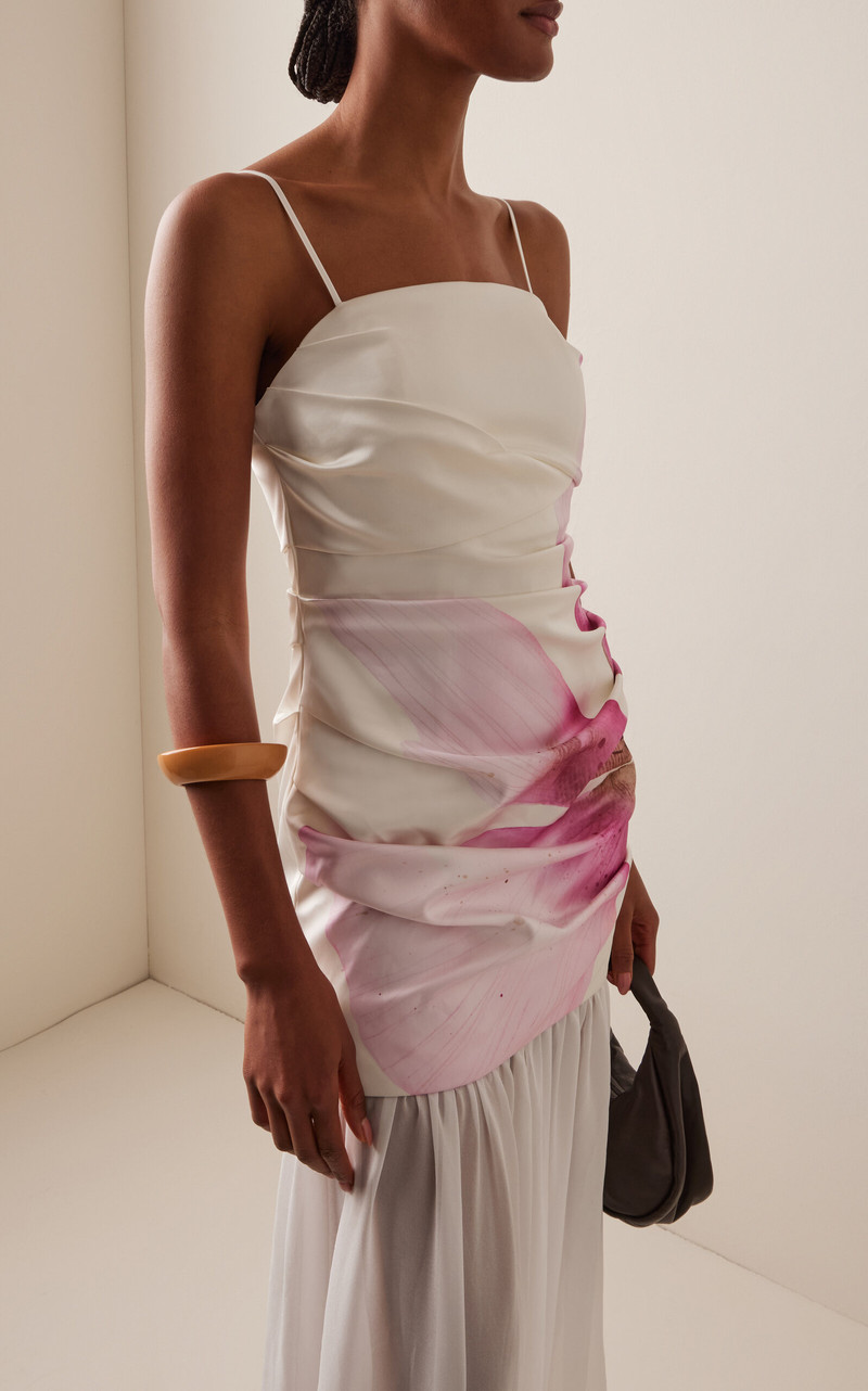 SIGNIFICANT OTHER Jamila Floral Satin Gown pink outlook