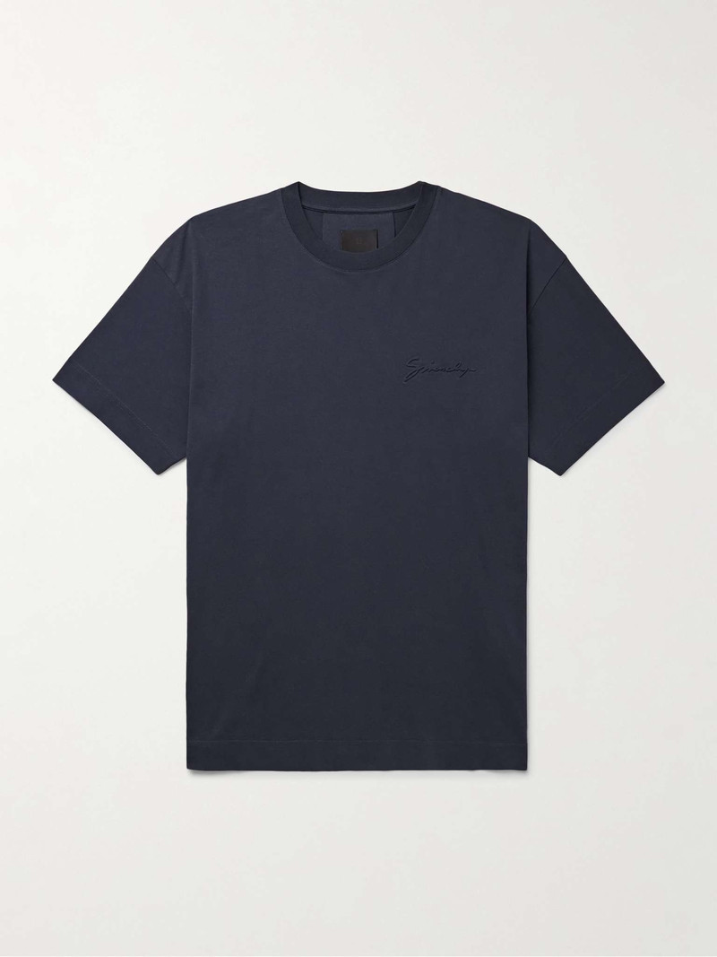 Logo-Embossed Cotton-Jersey T-Shirt 1