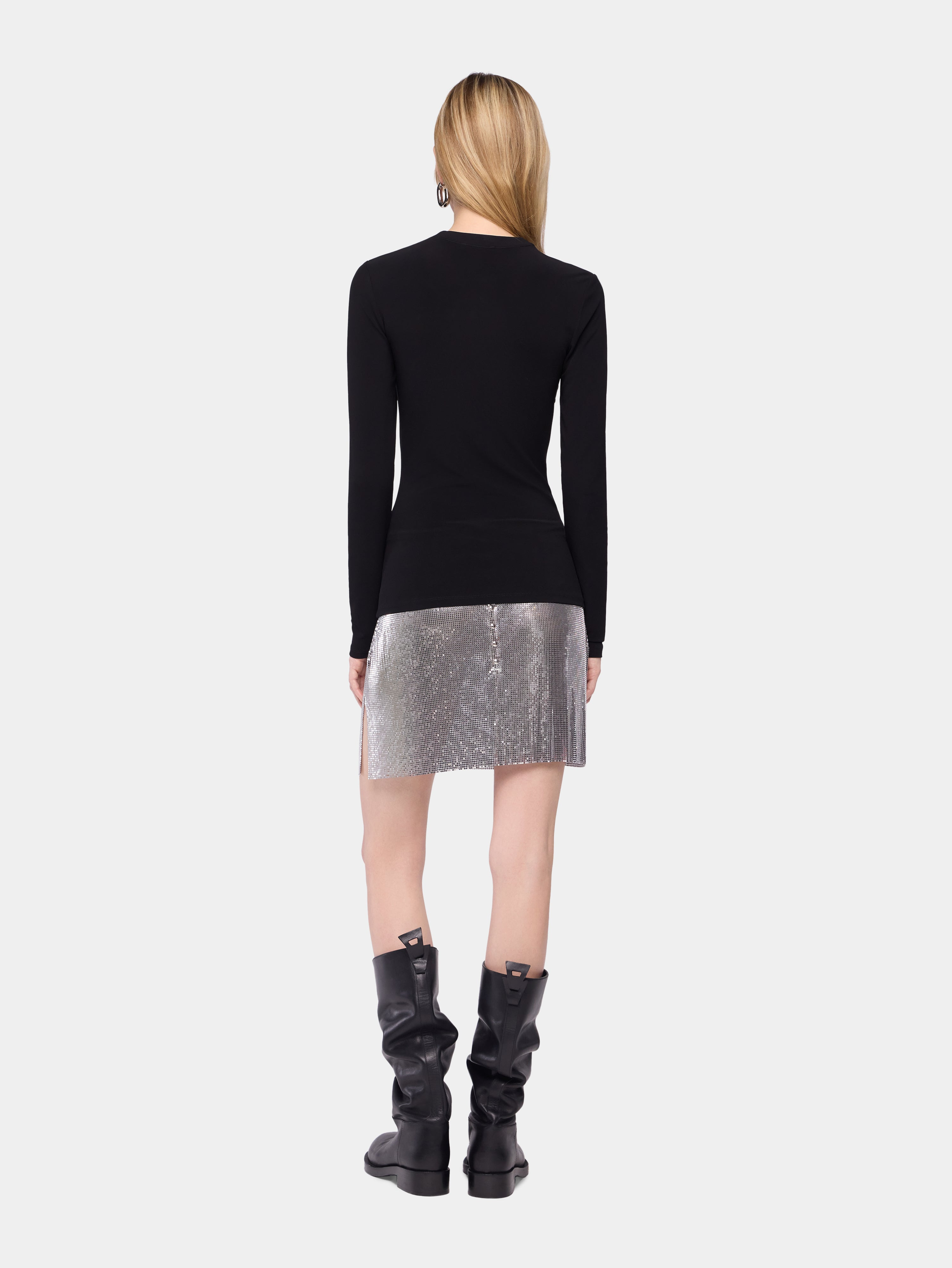 DRAPED TOP IN JERSEY - 4