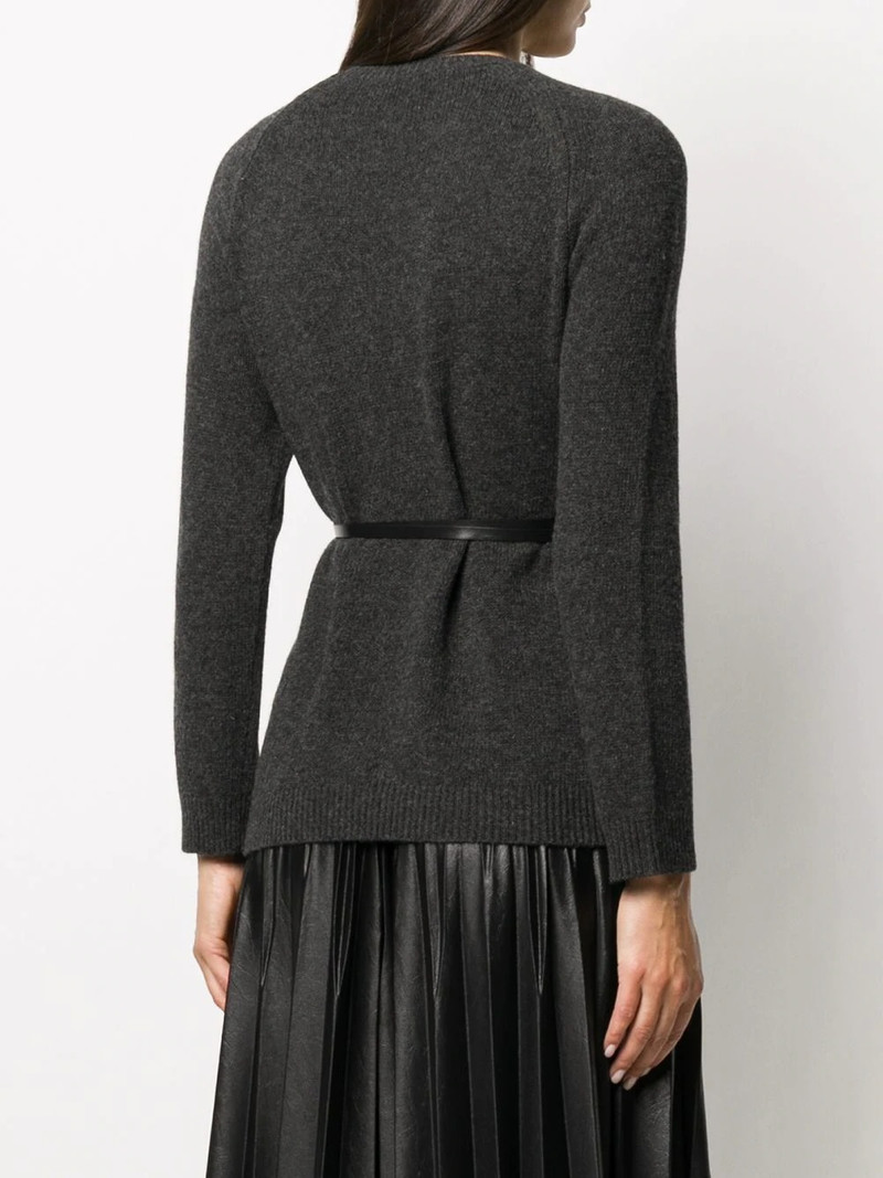 ribbon belted jumper 4