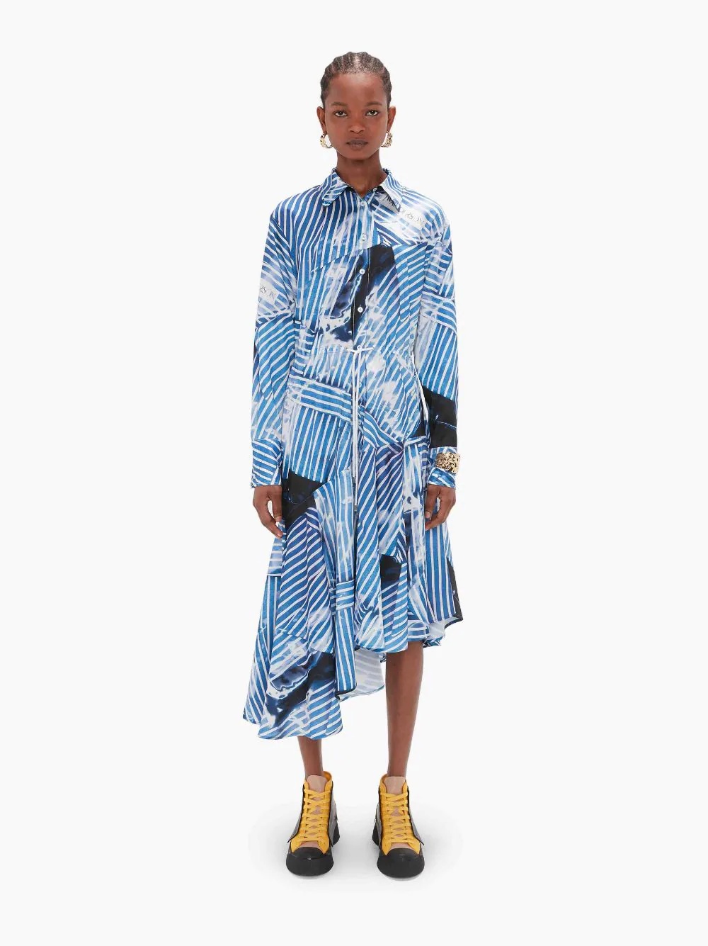 ASYMMETRIC SHIRT DRESS - 2