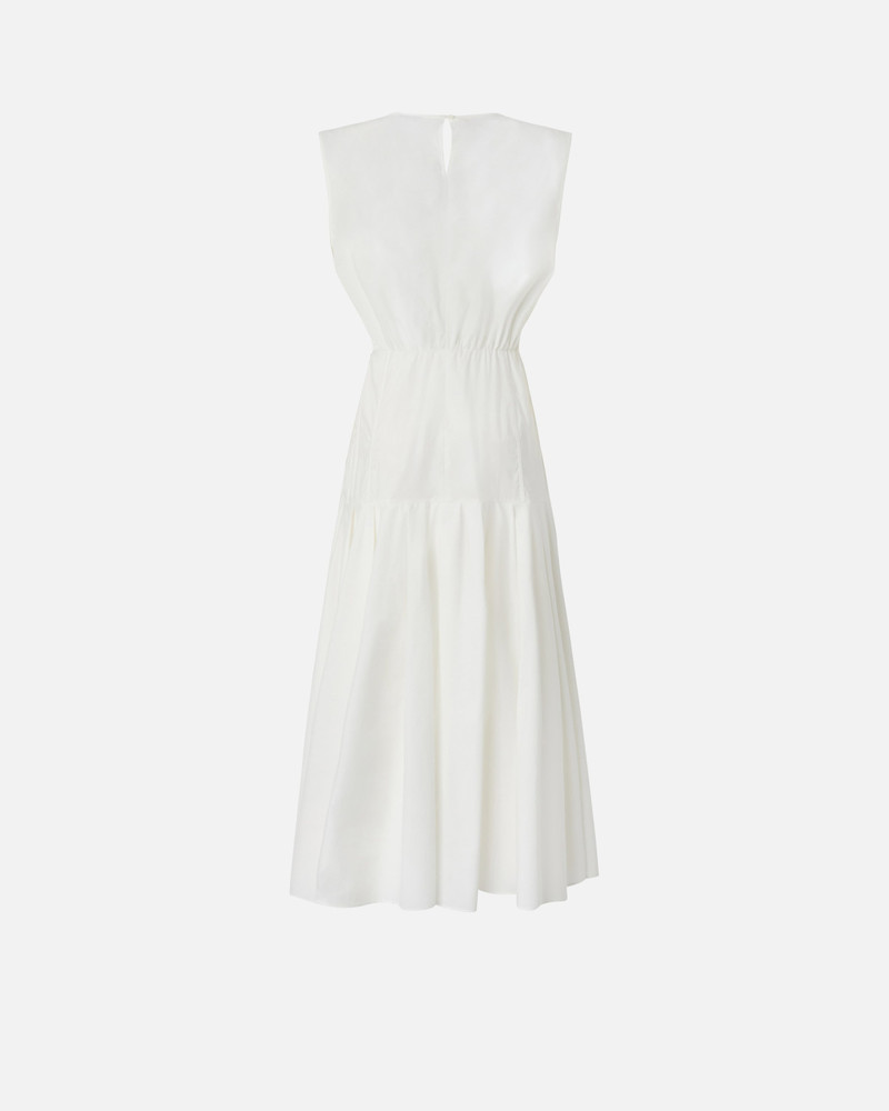 PINKO SLEEVELESS MIDI DRESS WITH PLEATS AND CUT-OUT outlook