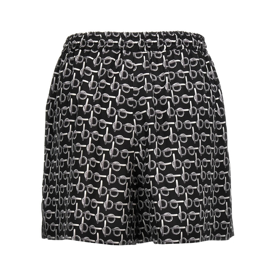 Burberry B Print Mid-Waisted Silk Shorts - 6