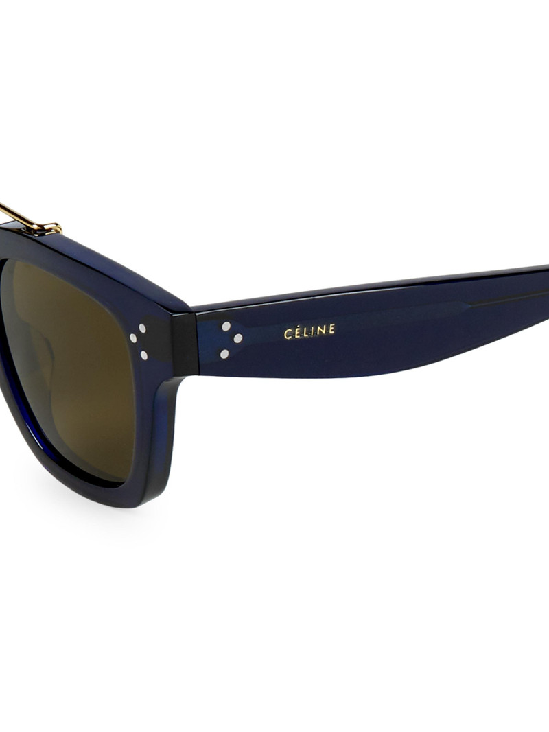 Men's 47MM Plastic Square Sunglasses - Blue 3