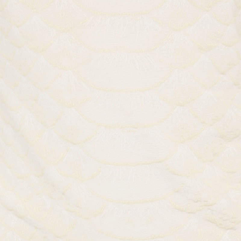 White Sleeveless Top with Snake and Scale Print 5