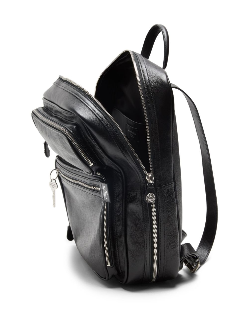 leather top-handle backpack - 2