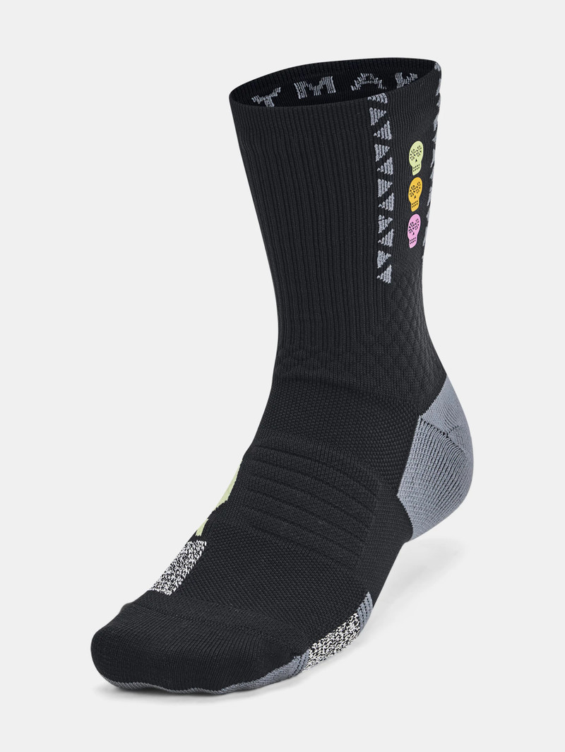 Unisex UA ArmourDry® Playmaker Day Of The Dead Mid-Crew Socks 1