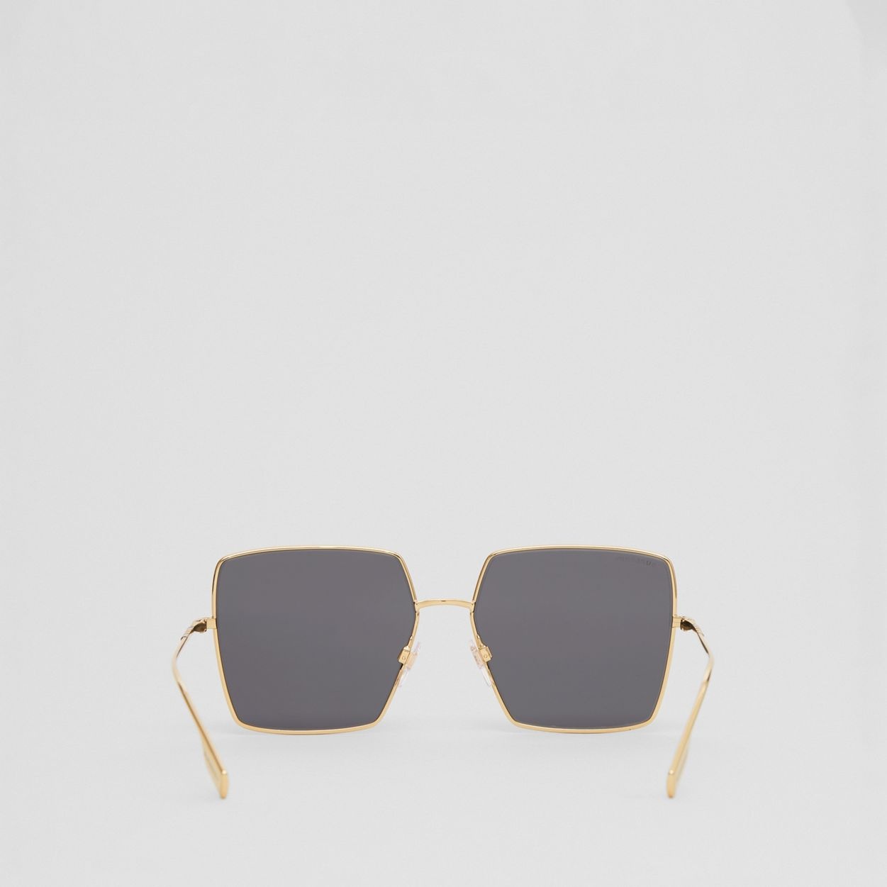 Icon Stripe Detail Square Frame Sunglasses - 6