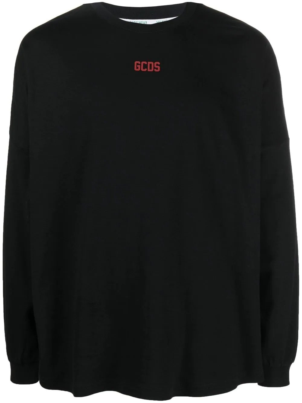 long-sleeved logo-print T-shirt - 1