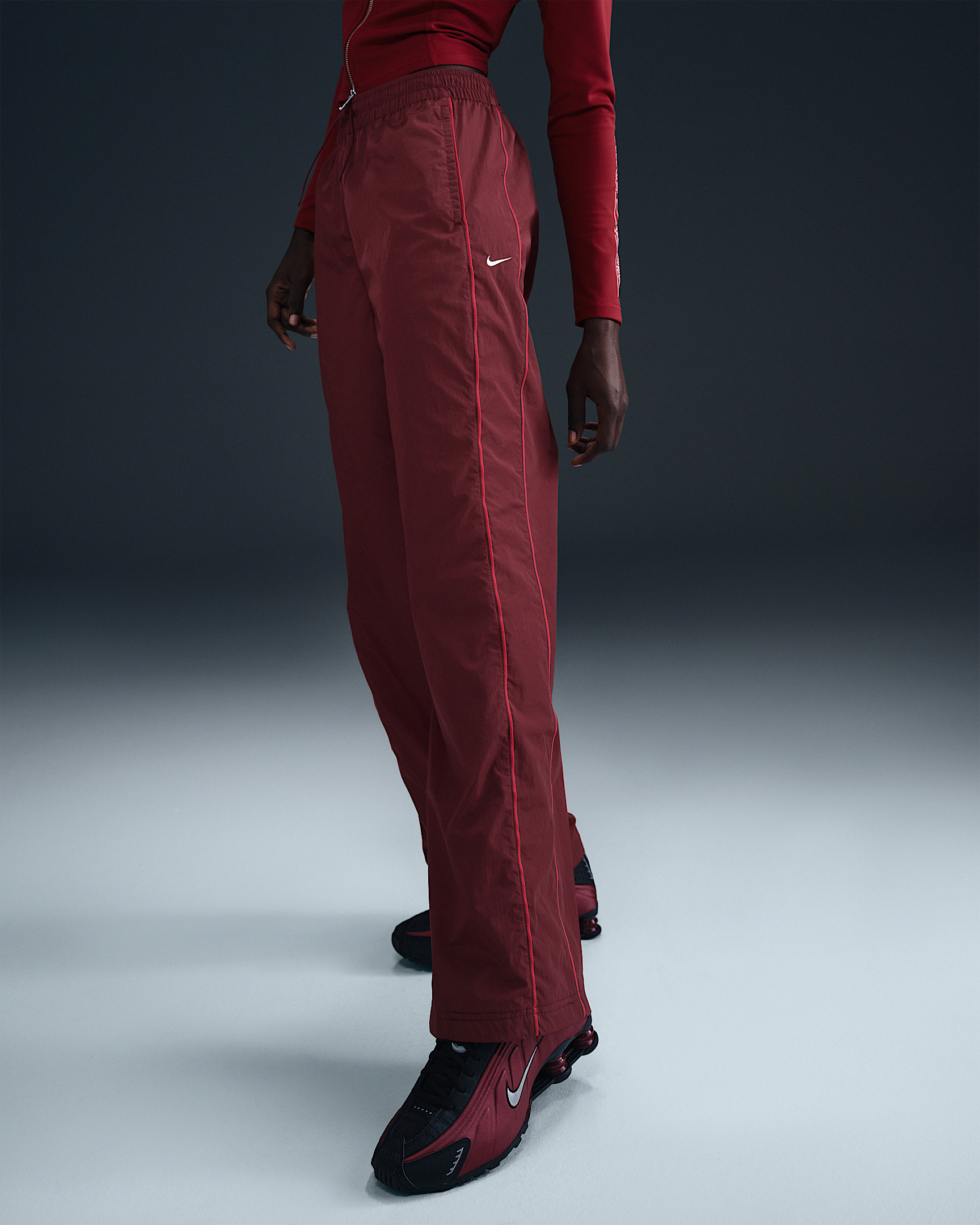 Nike Windrunner Women's High-Waisted Woven Open-Hem Pants - 2