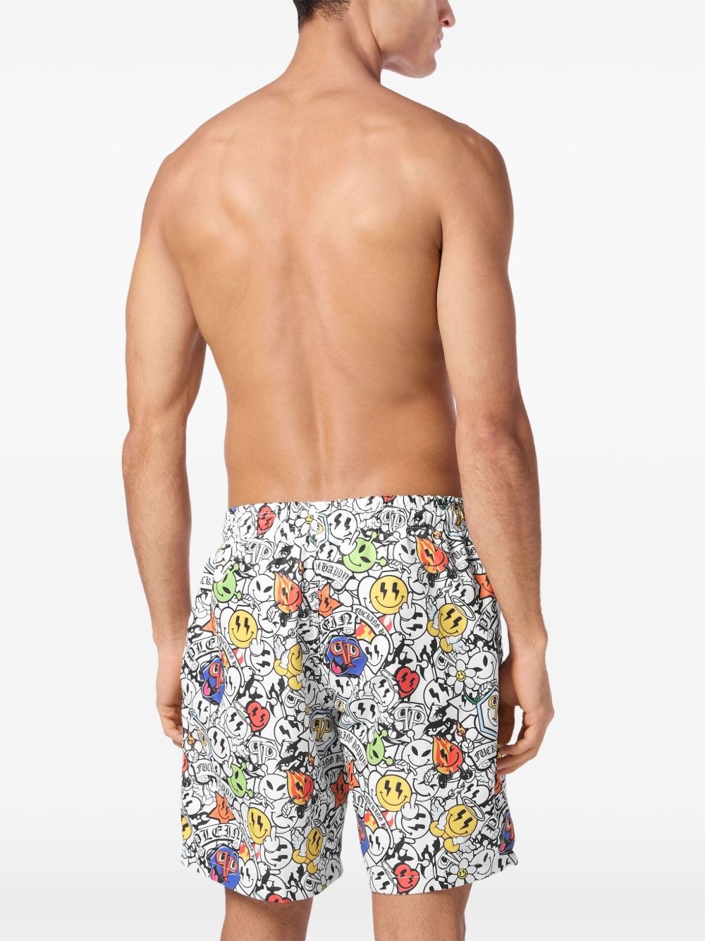 graphic-print swim shorts - 3
