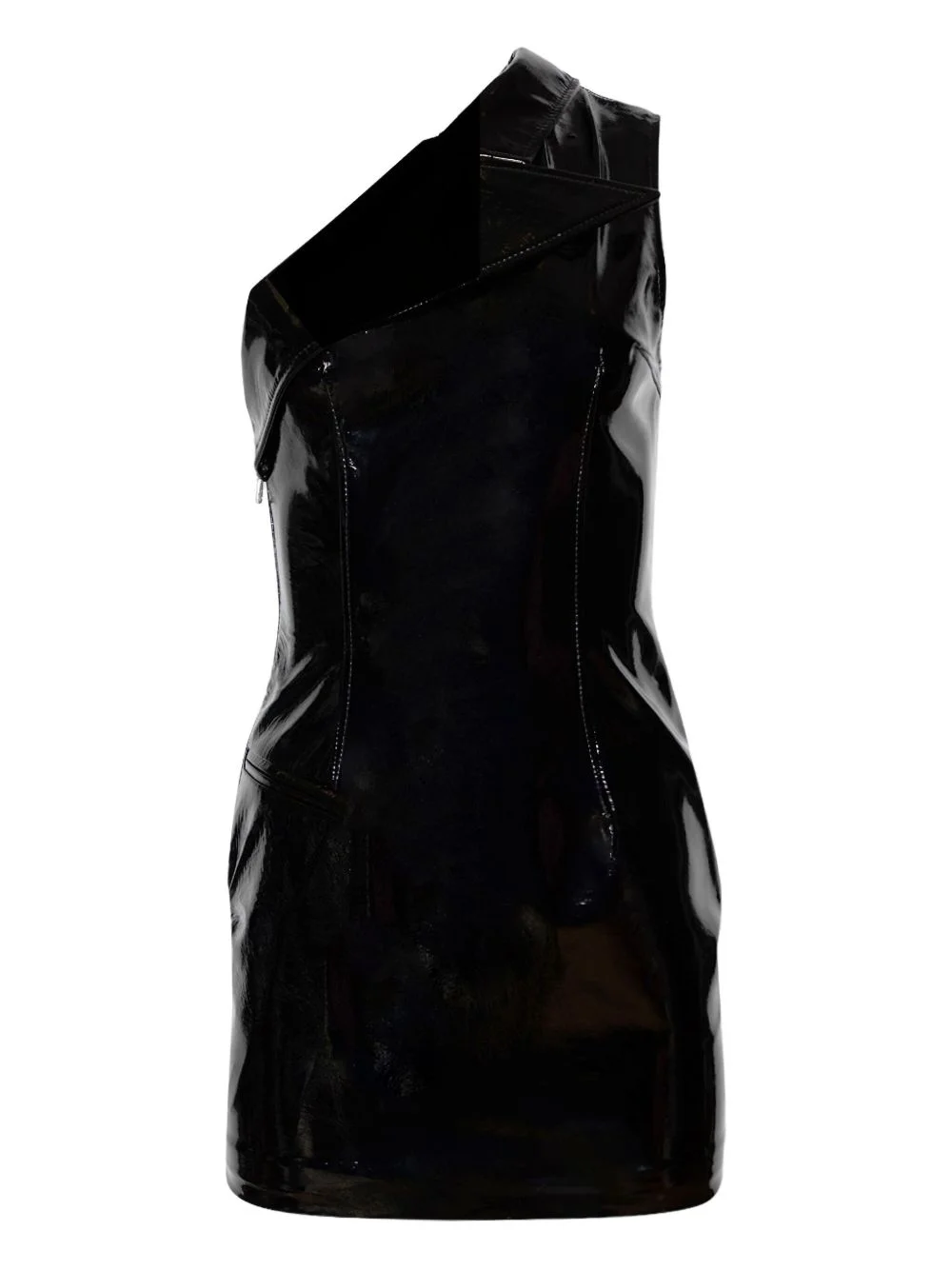 one-shoulder mini dress - 1