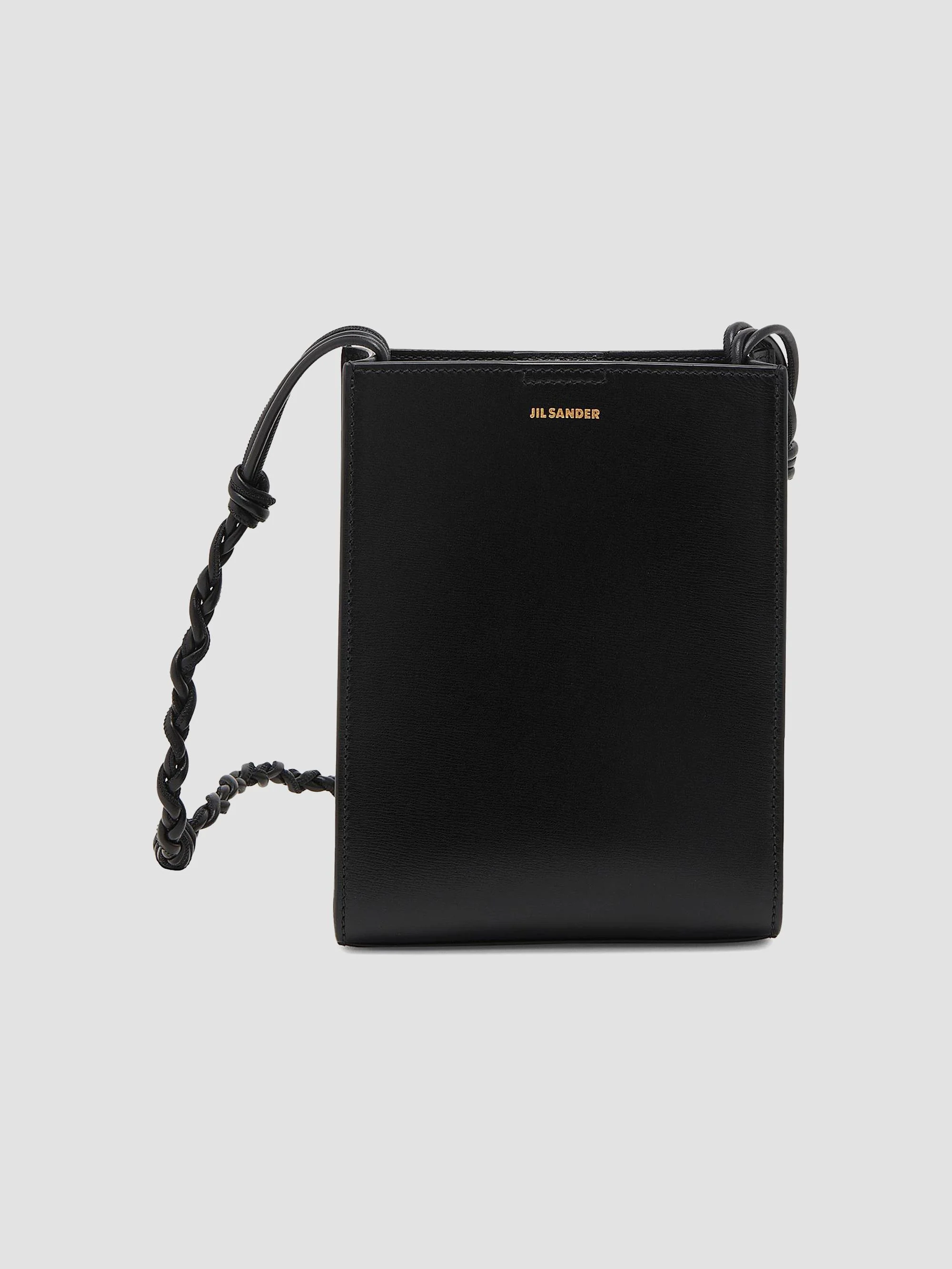 Women's Small Tangle Leather Crossbody Bag - Black - 1