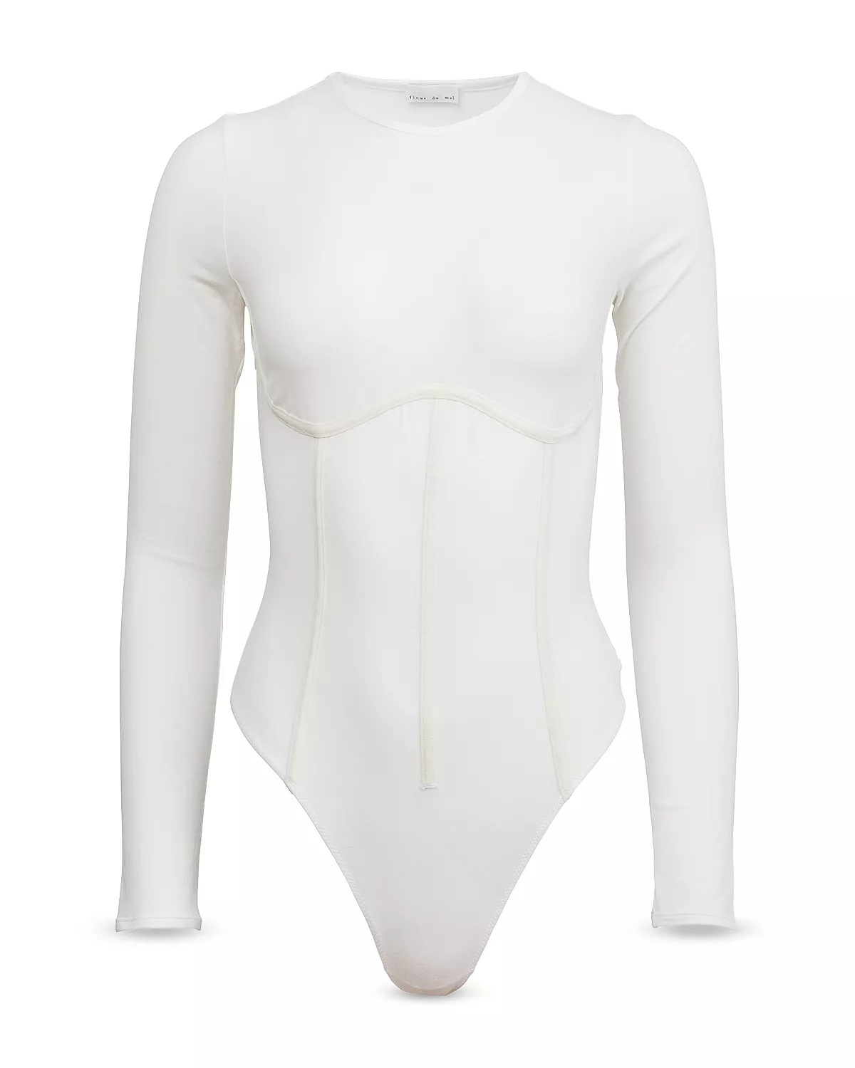 Long Sleeve Corset Bodysuit - 1