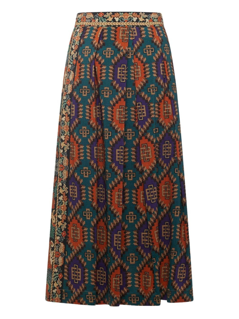 virgin wool pleated skirt 1