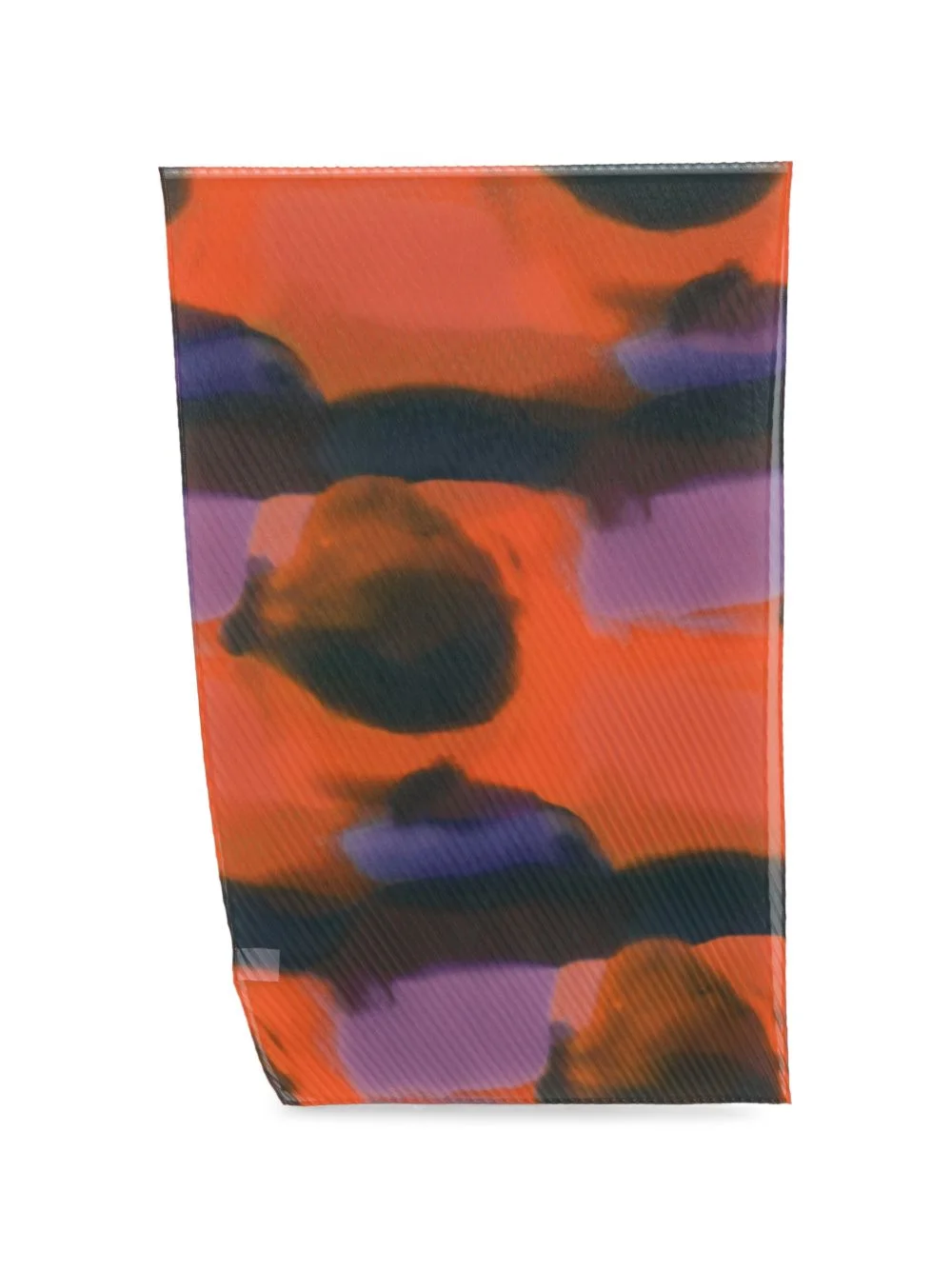Dawn abstract-print pleated scarf - 1