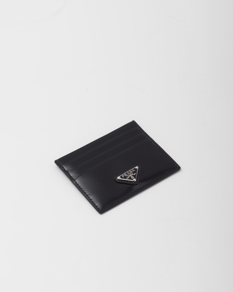 Prada Brushed leather card holder outlook