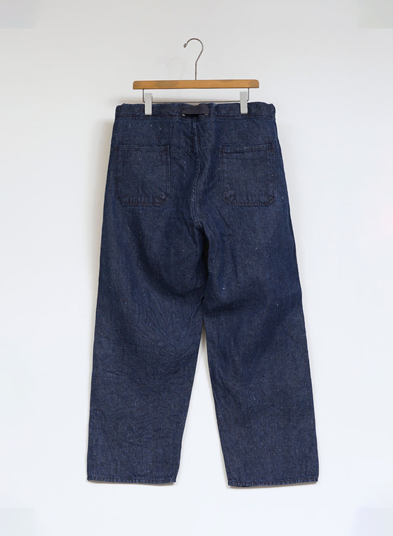 Hospital Pant Hemp Denim in Indigo 3