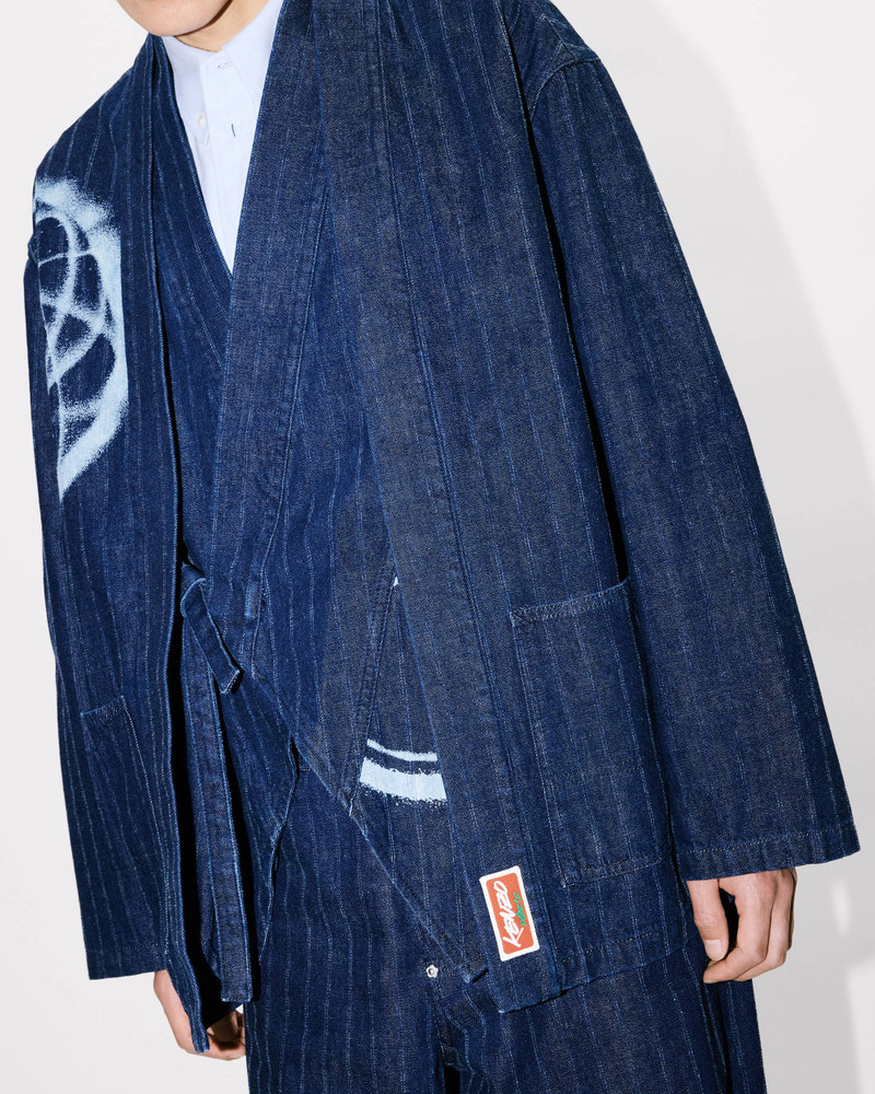'Kenzo x Futura 2000' kimono jacket in Japanese denim 7