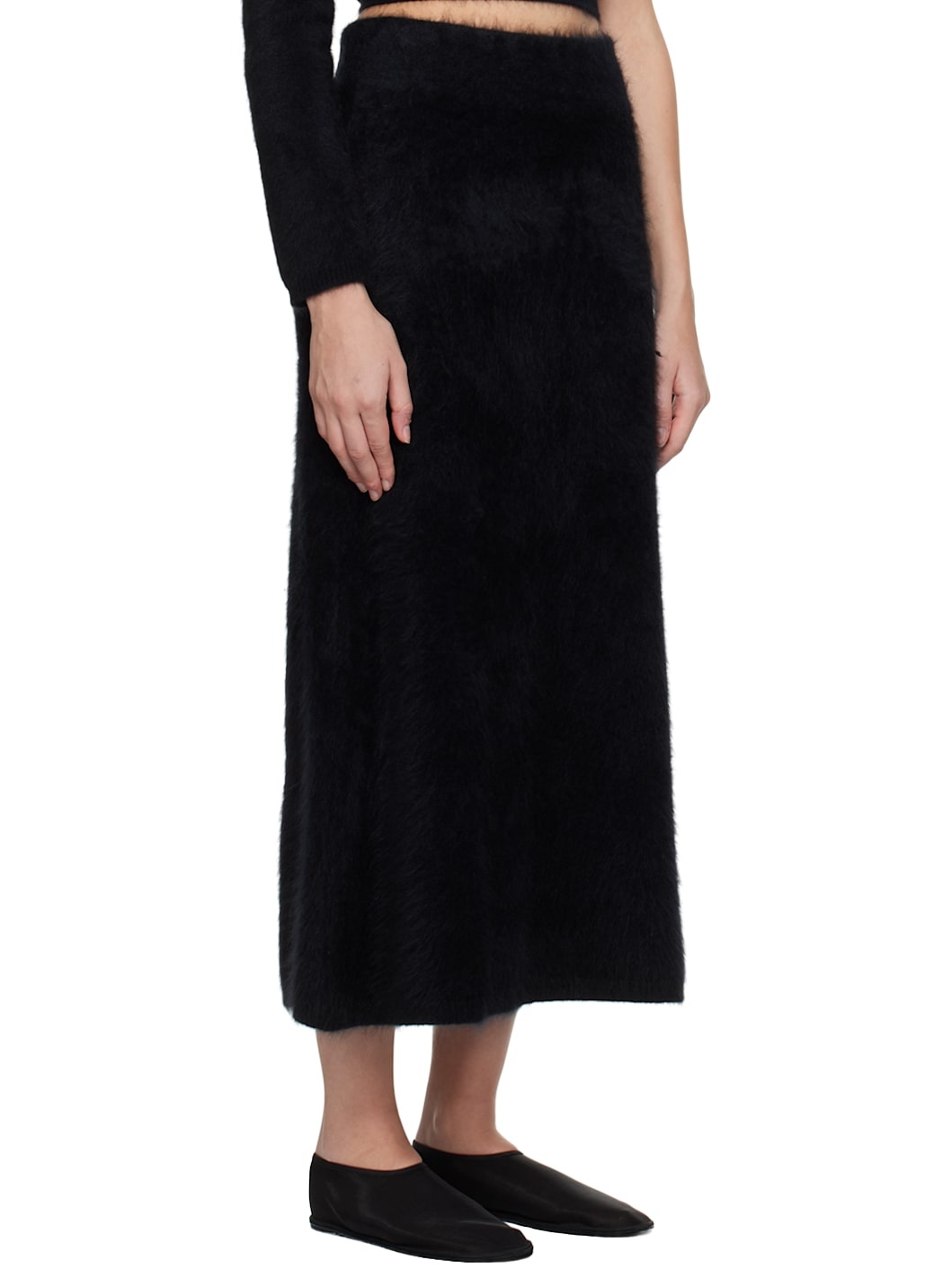 Black Asta Midi Skirt - 2