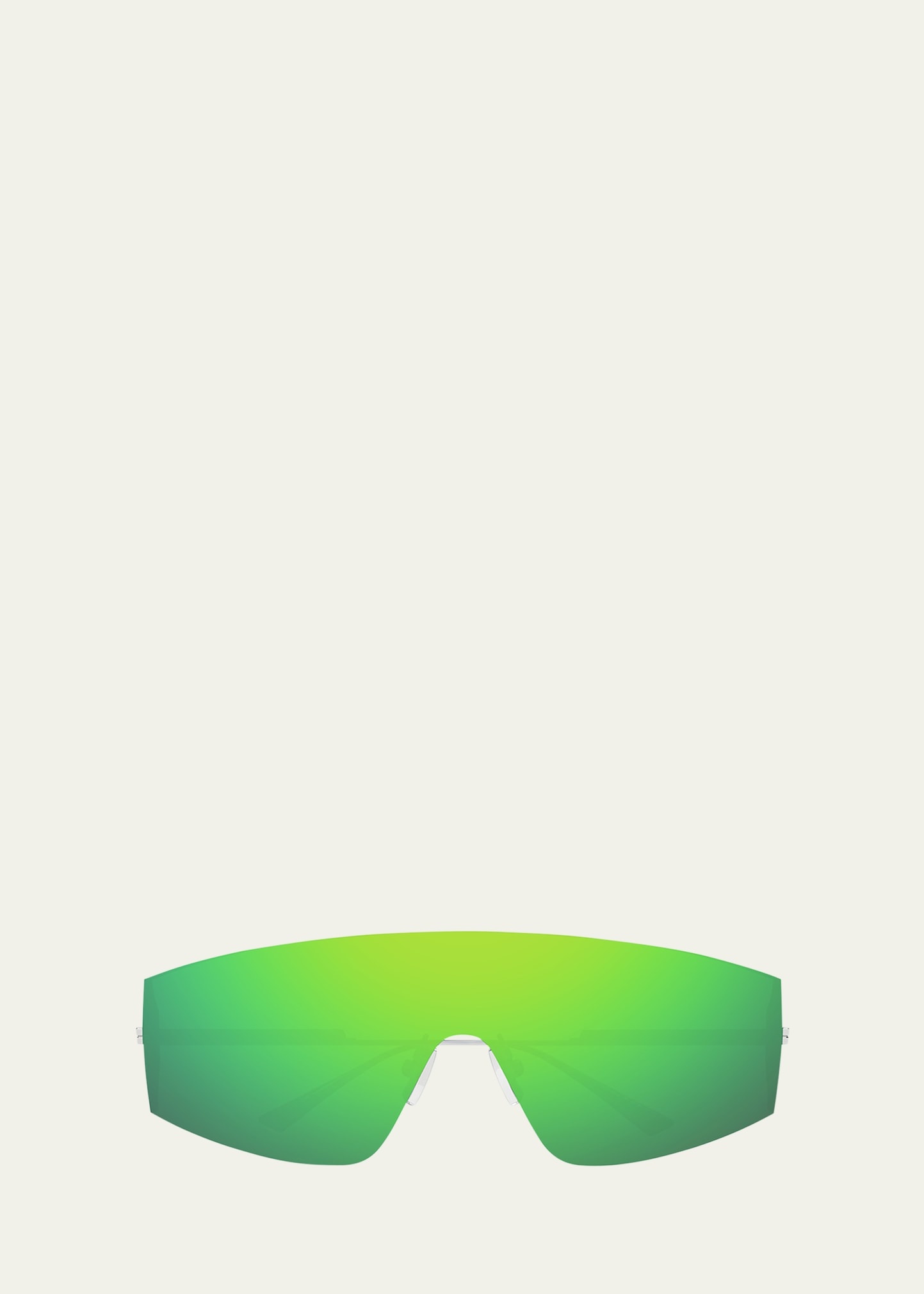 Rimless Metal Shield Sunglasses - 1