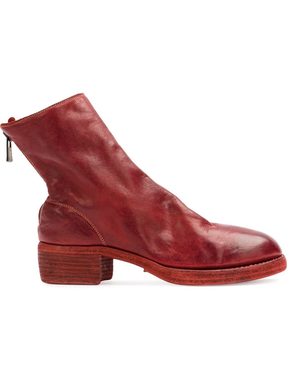 zip detail ankle boots - 1