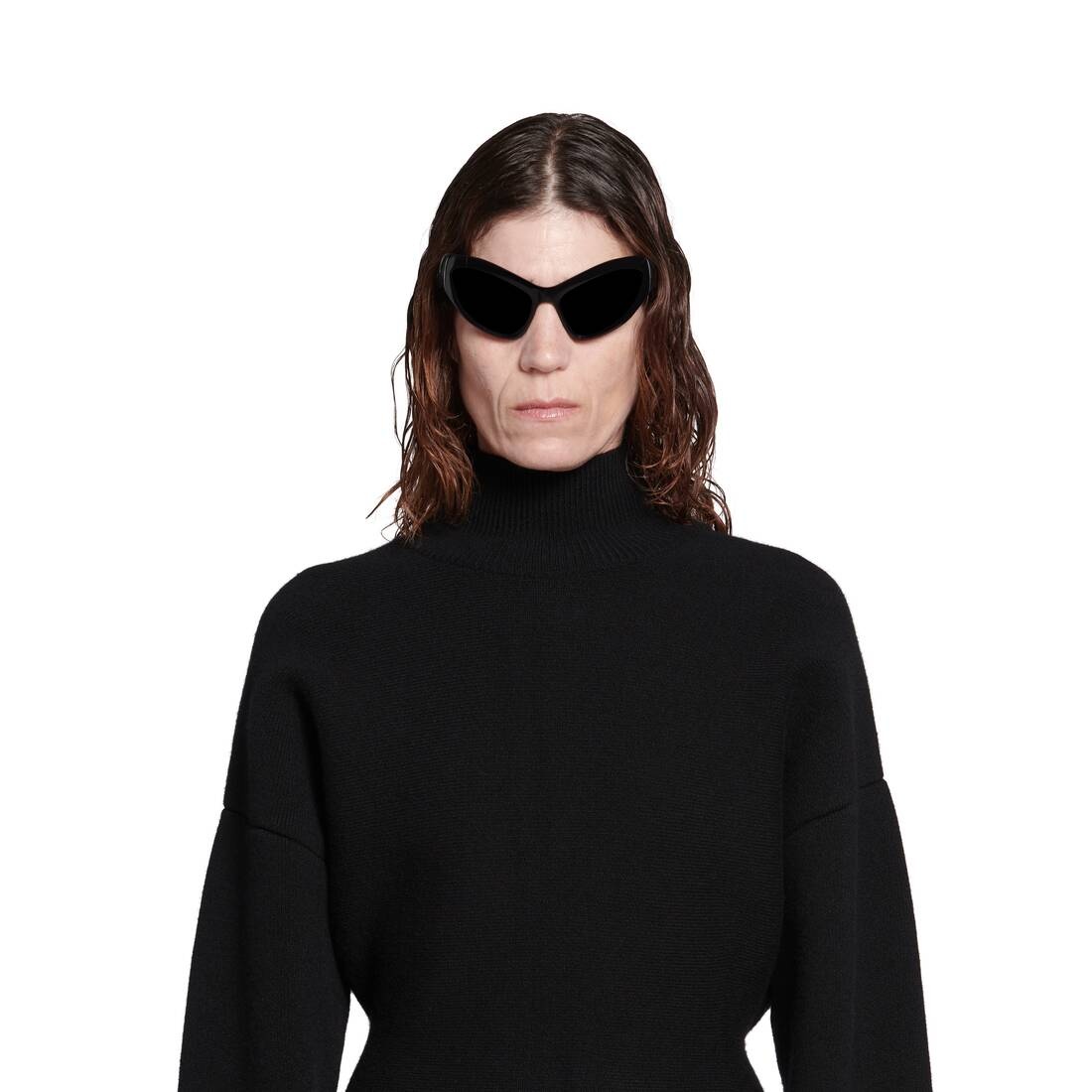 Women's Hourglass Turtleneck Sweater in Black - 5