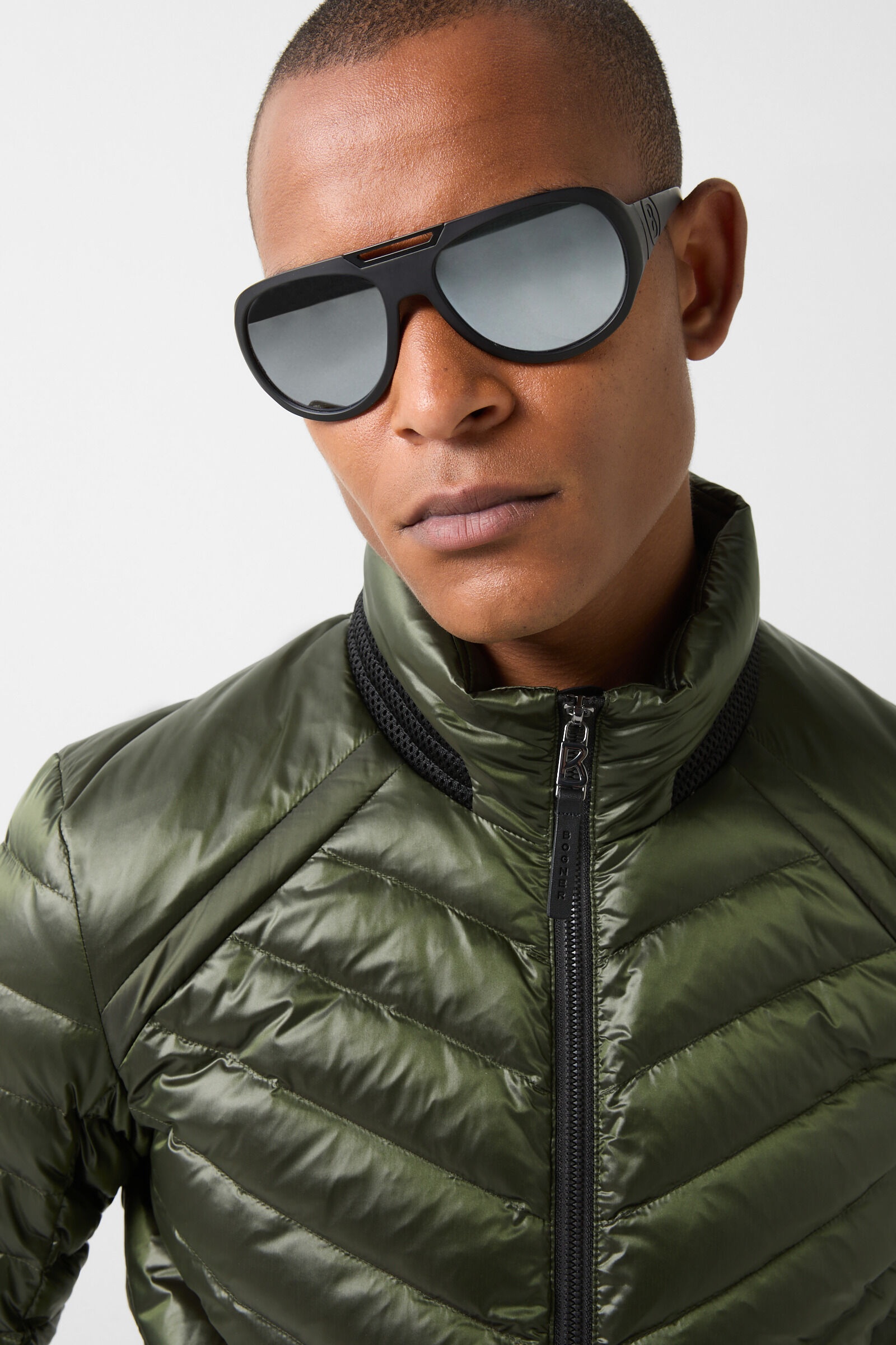 Liman Lightweight down jacket in Olive green - 5