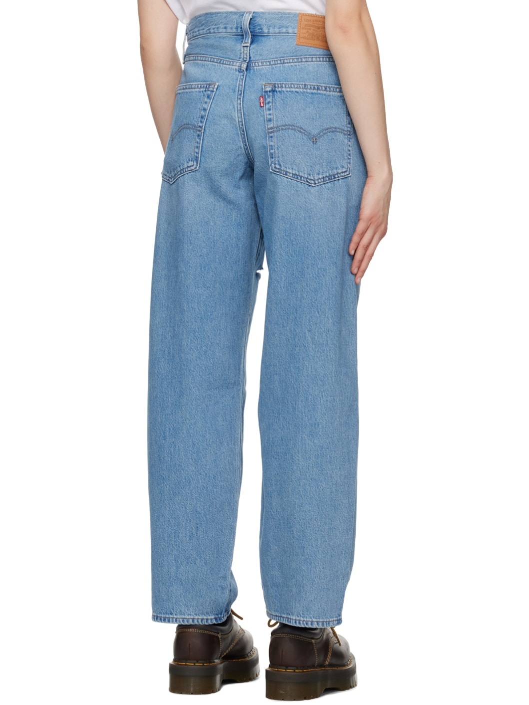 Blue Baggy Dad Jeans - 3