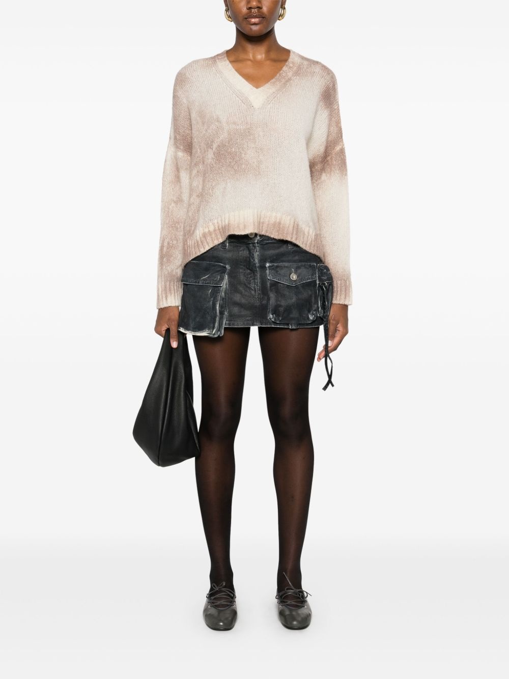 faded-effect sweater - 2